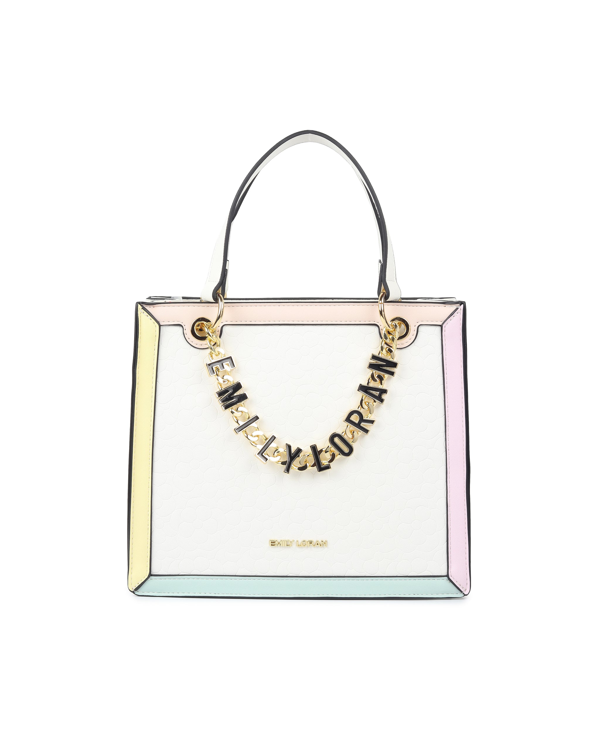 Viora Handbag- White Multi