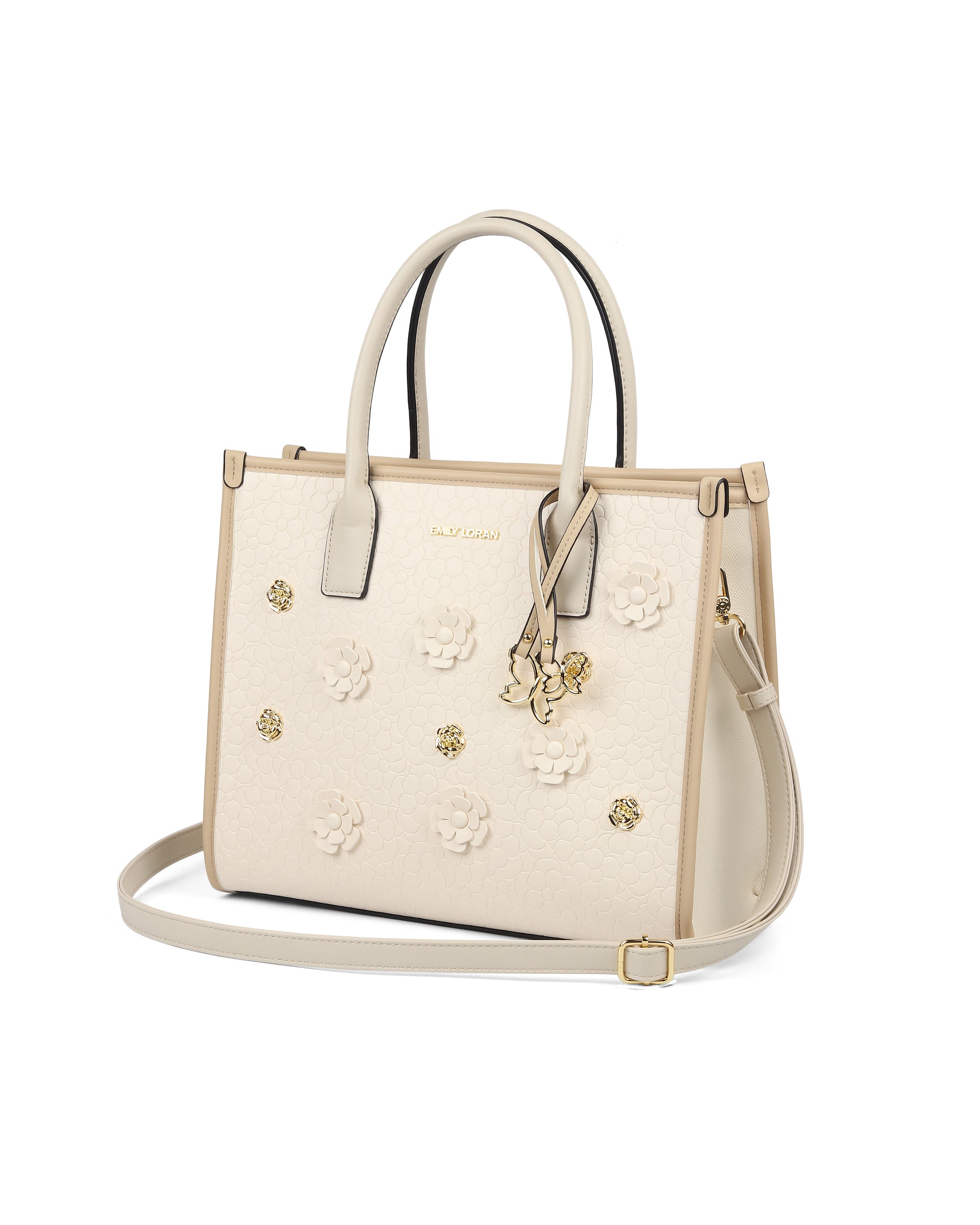 Fleure Handbag- Beige