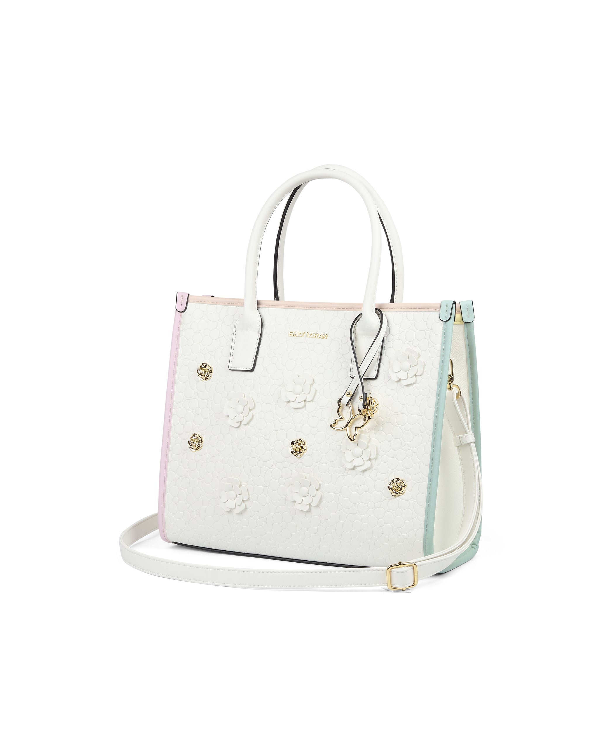 Fleure Handbag- White Multi