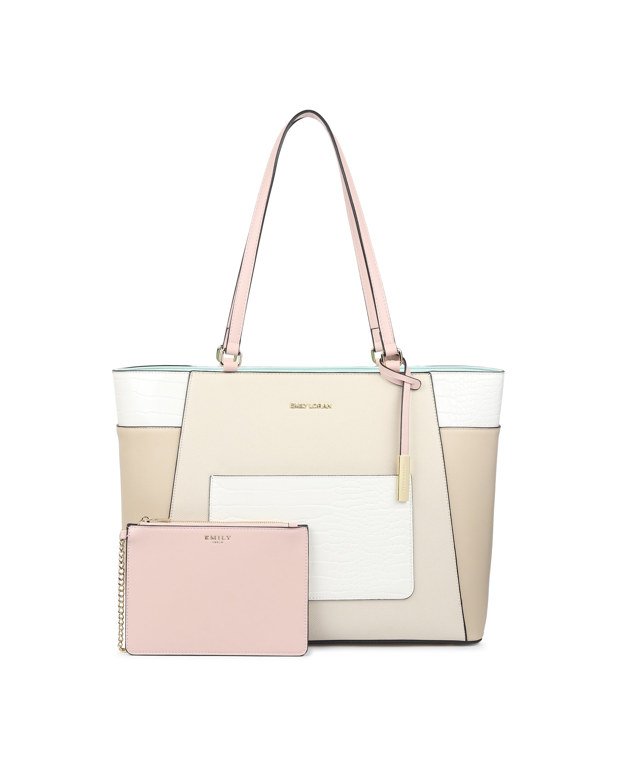 Nova Tote Bag -  Cream Pink