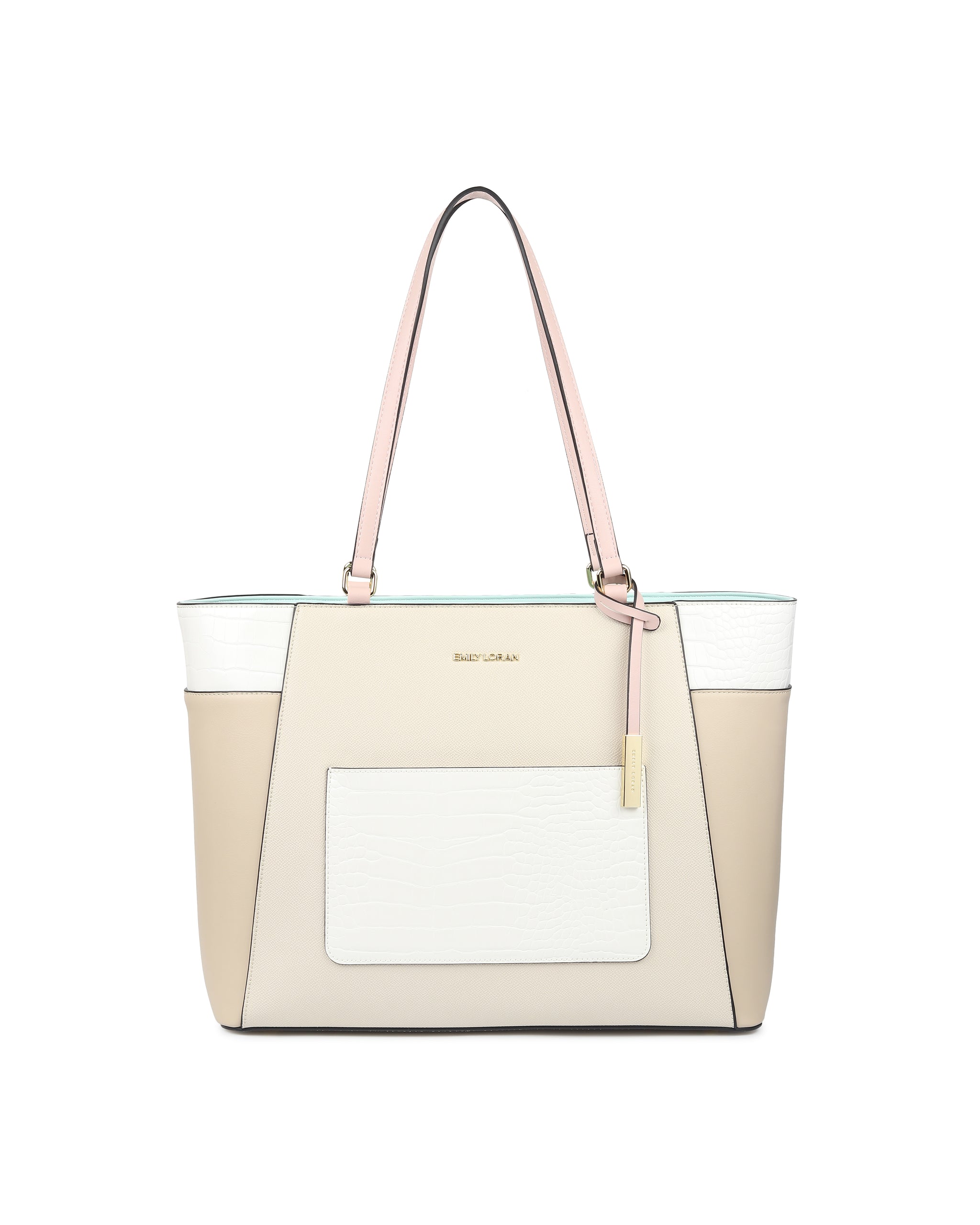 Nova Tote Bag -  Cream Pink