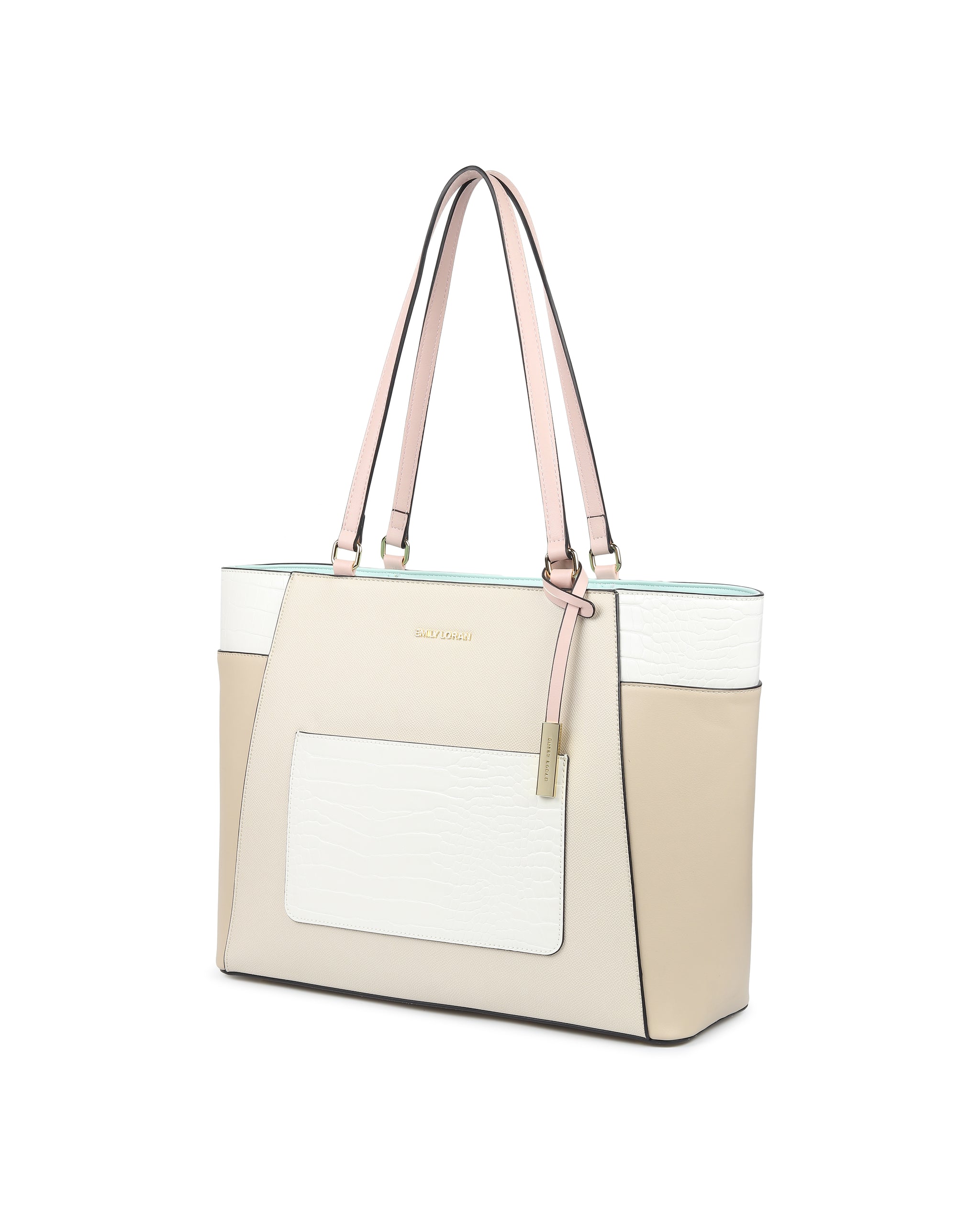 Nova Tote Bag -  Cream Pink