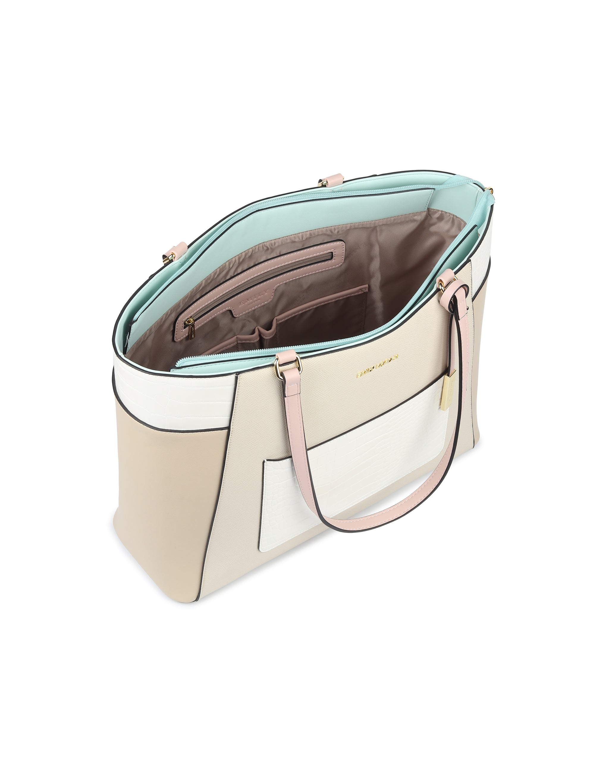 Nova Tote Bag -  Cream Pink