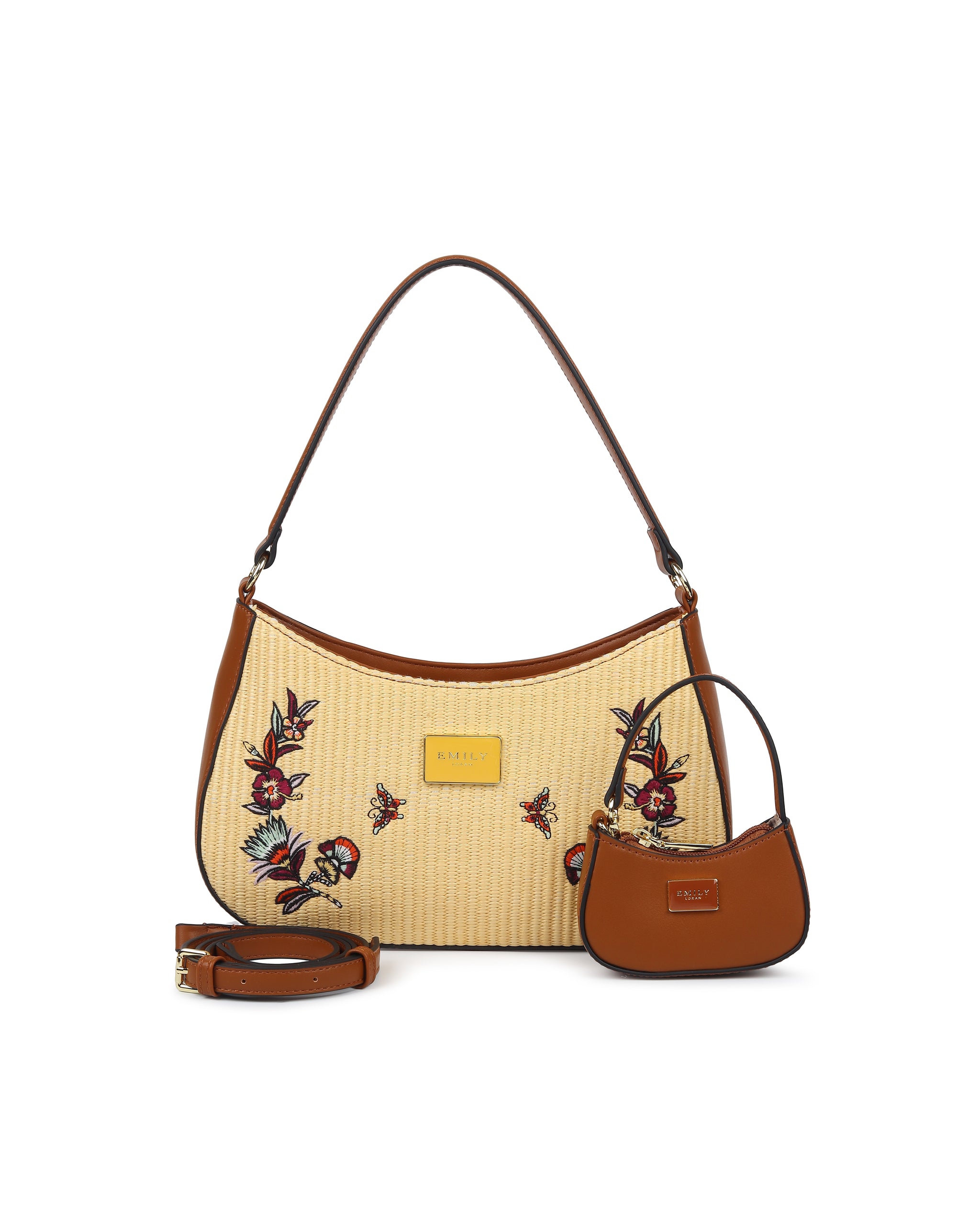 Opaline Duo Shoulder Bag- Beige
