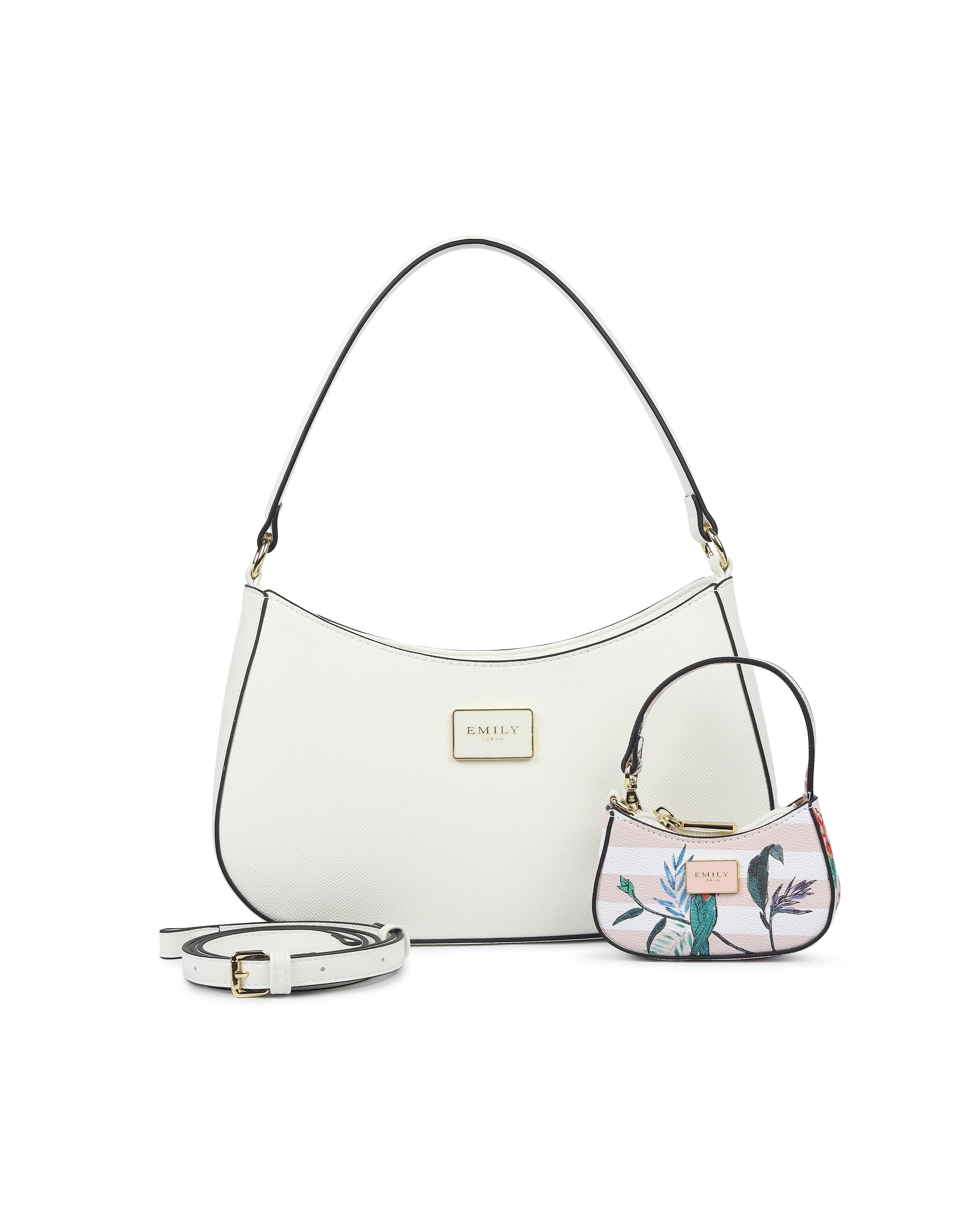 Opaline Duo Shoulder Bag- White