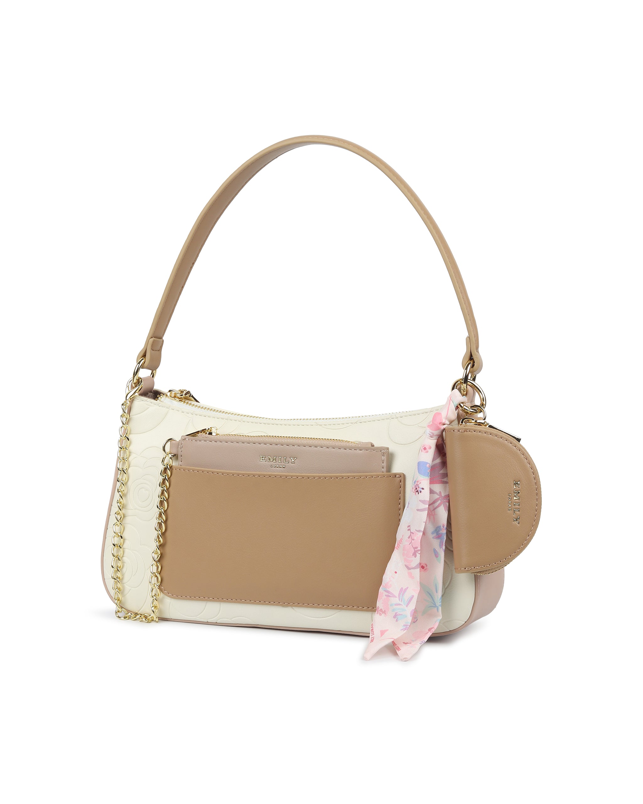 Vellisse Shoulder Bag- Cream