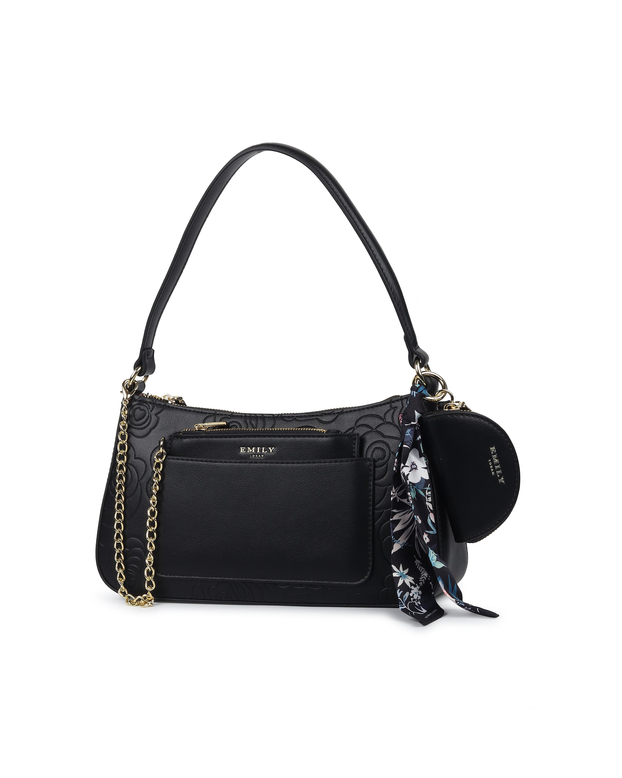 Vellisse Shoulder Bag- Black
