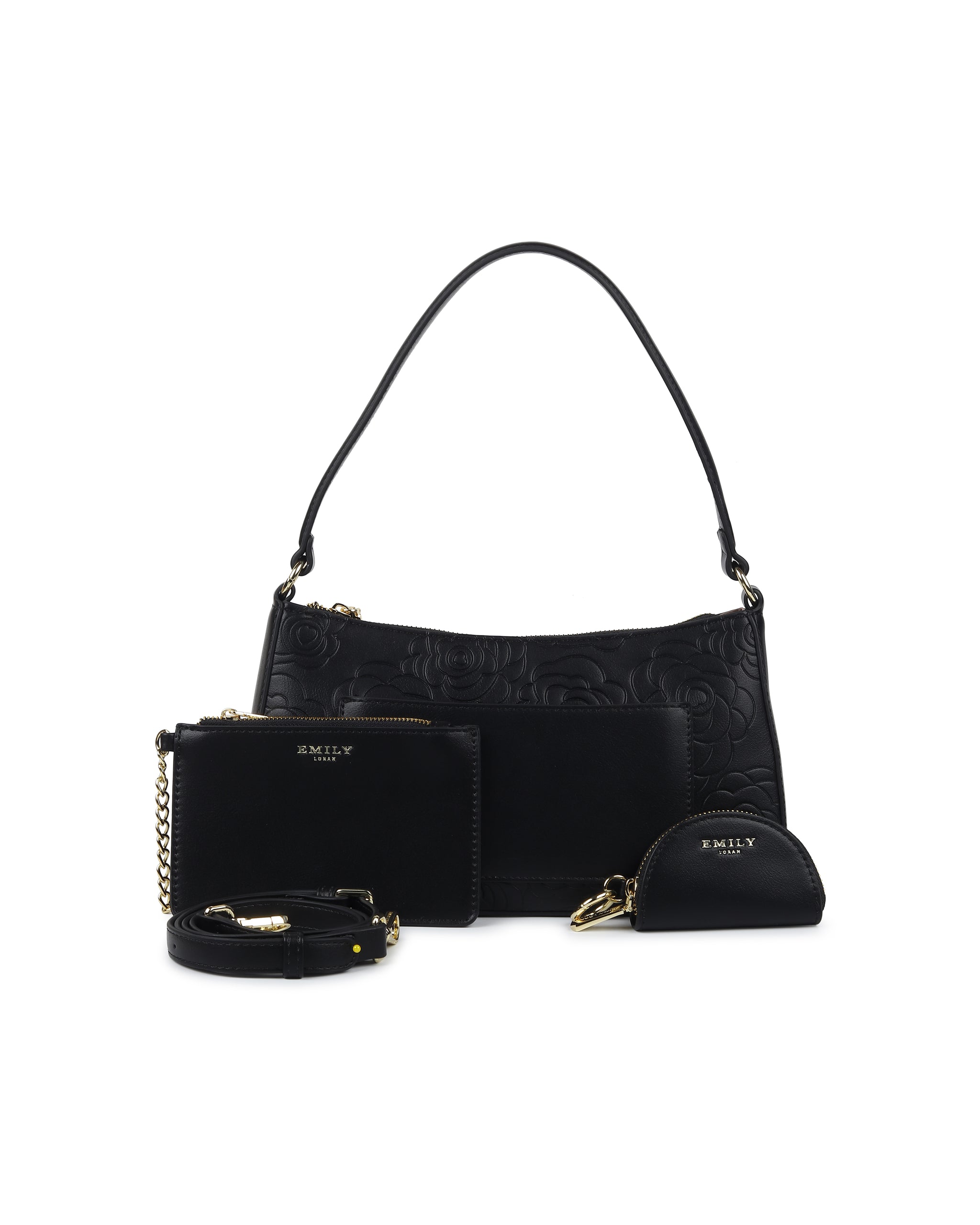 Vellisse Shoulder Bag- Black