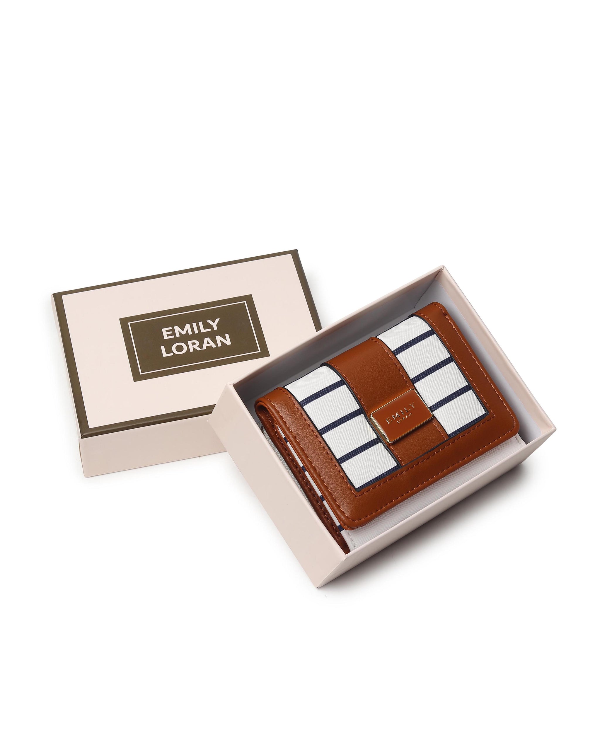 Noelle Mini Wallet- Stripes