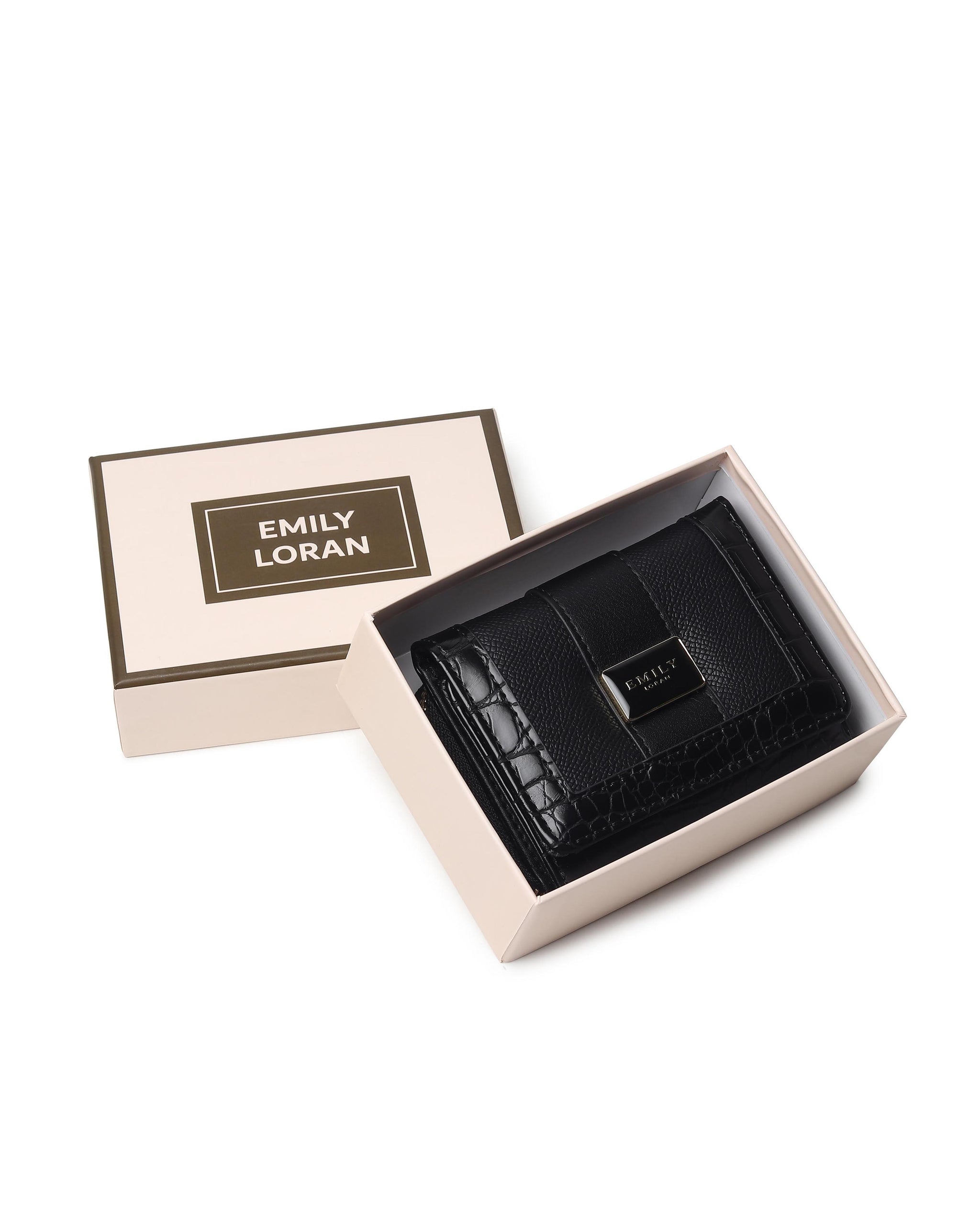 Noelle Mini Wallet- Black
