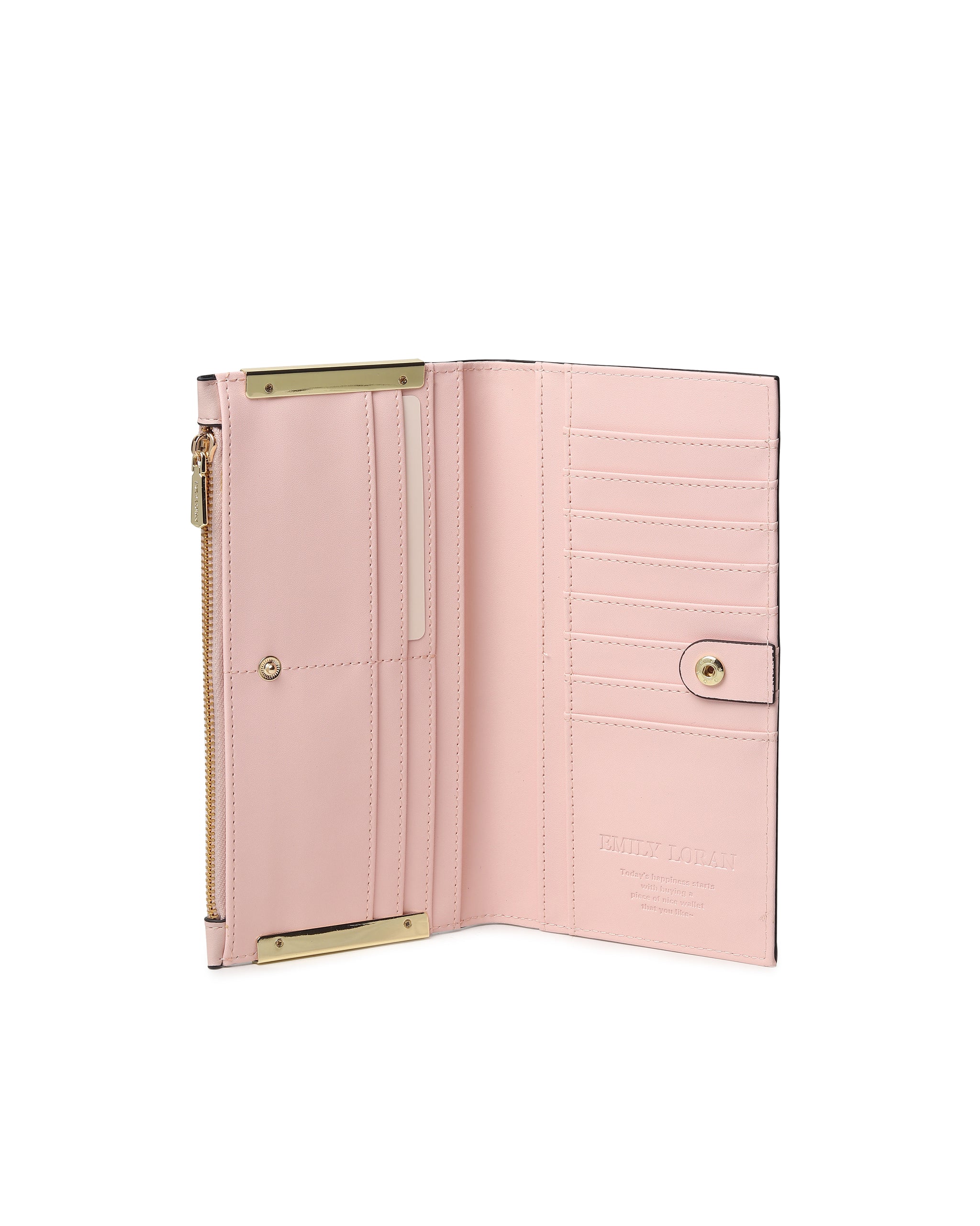 Rosalie Wallet- Pink Stripes