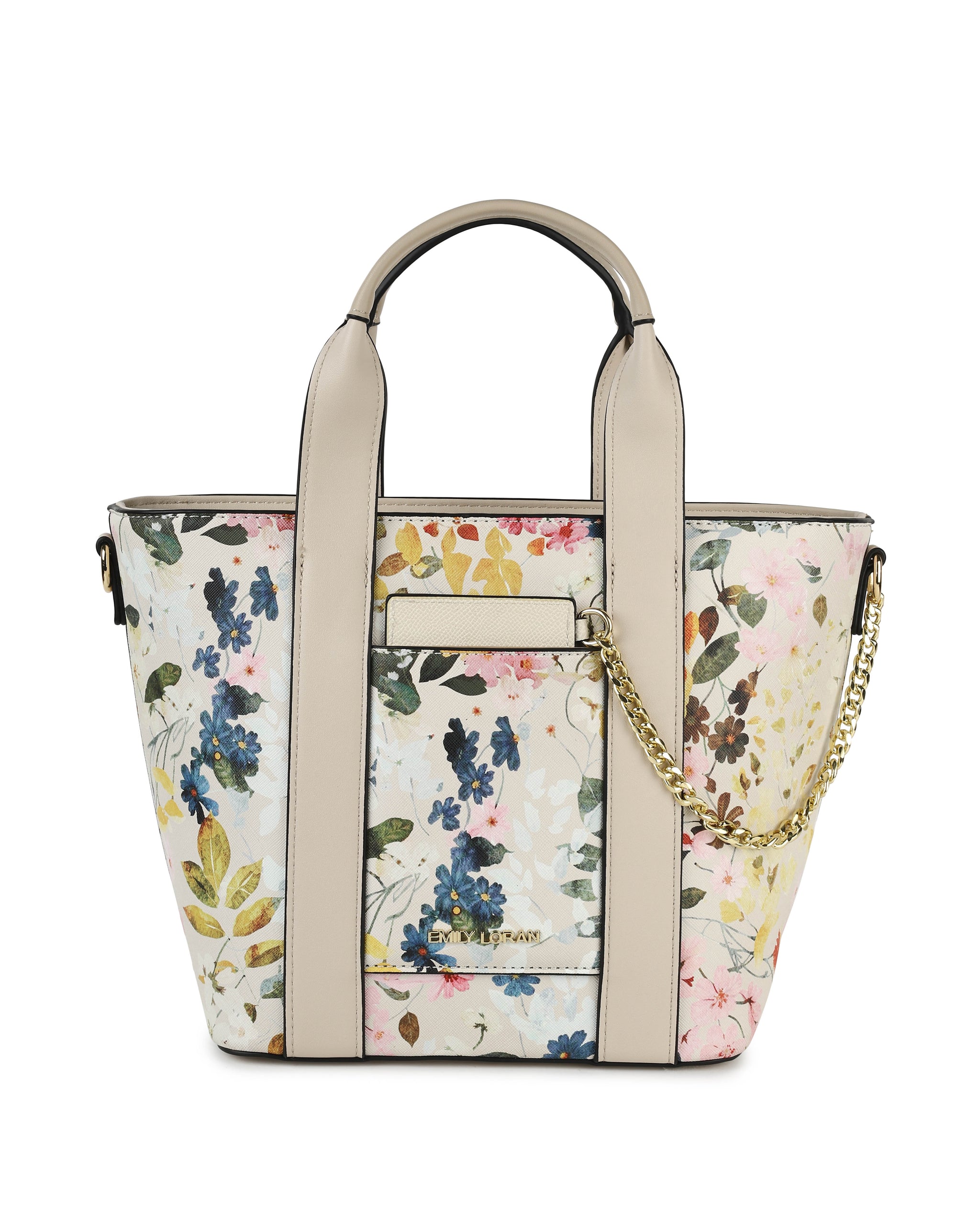 Evie Handbag- Beige Floral