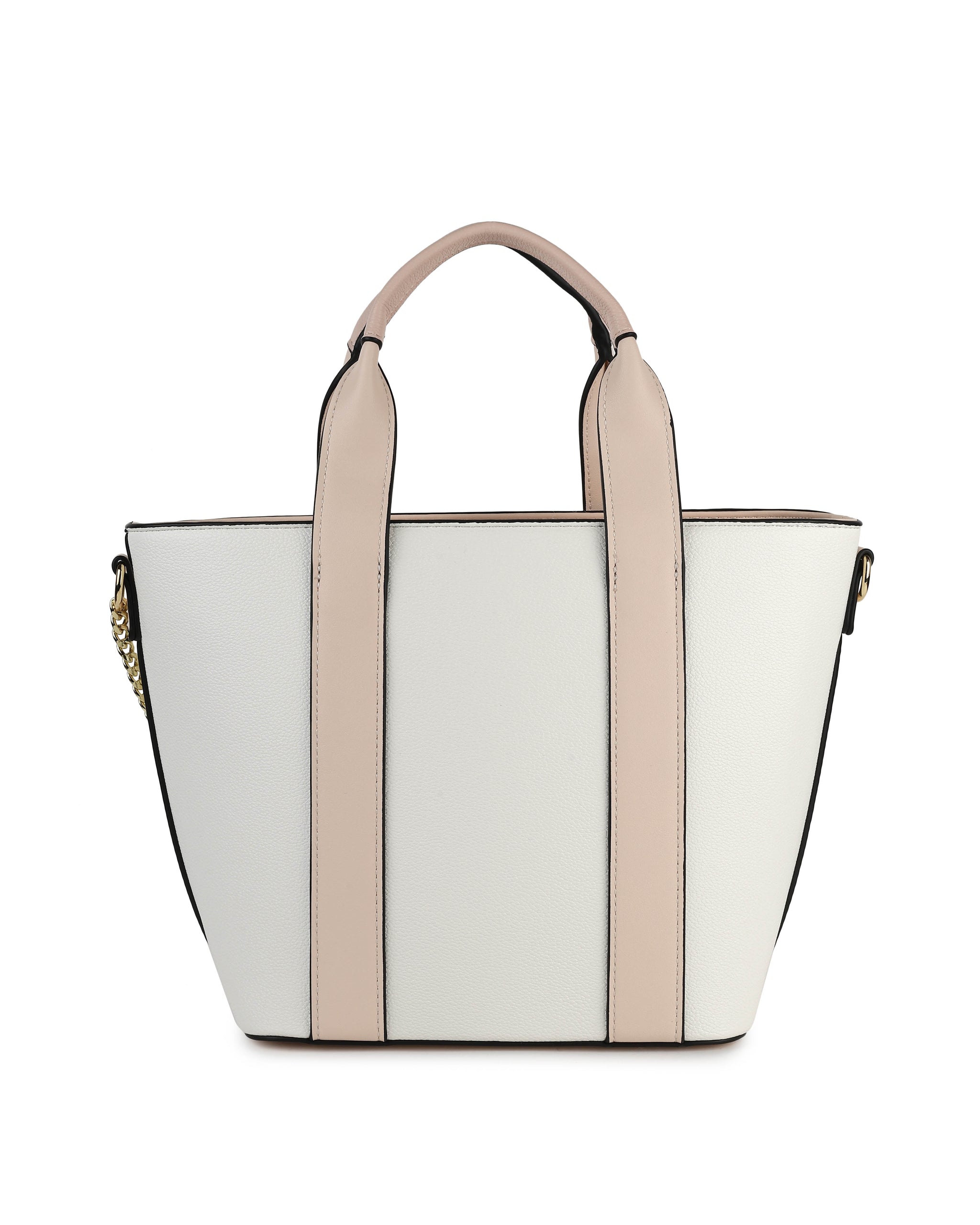 Evie Handbag- White Pink