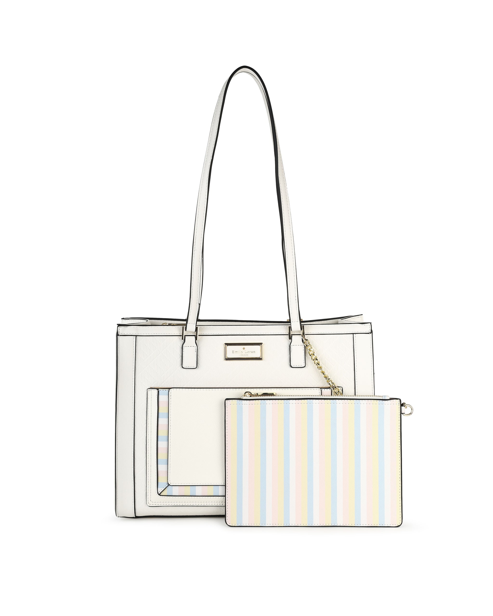 Flora Tote Bag - White