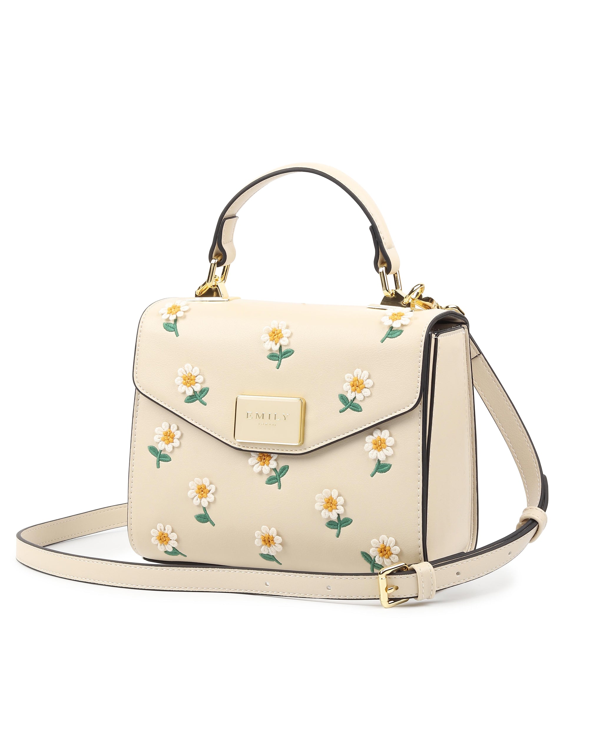 Daisy Crossbody Bag - Beige