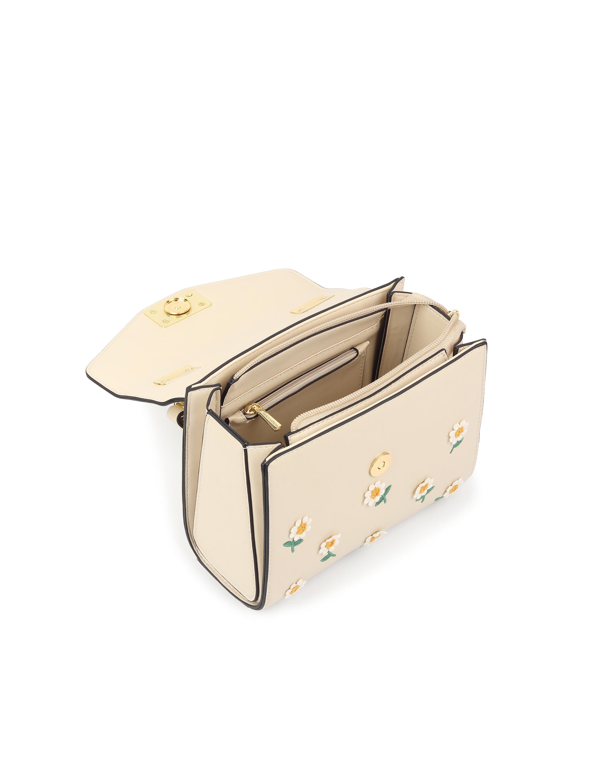 Daisy Crossbody Bag - Beige