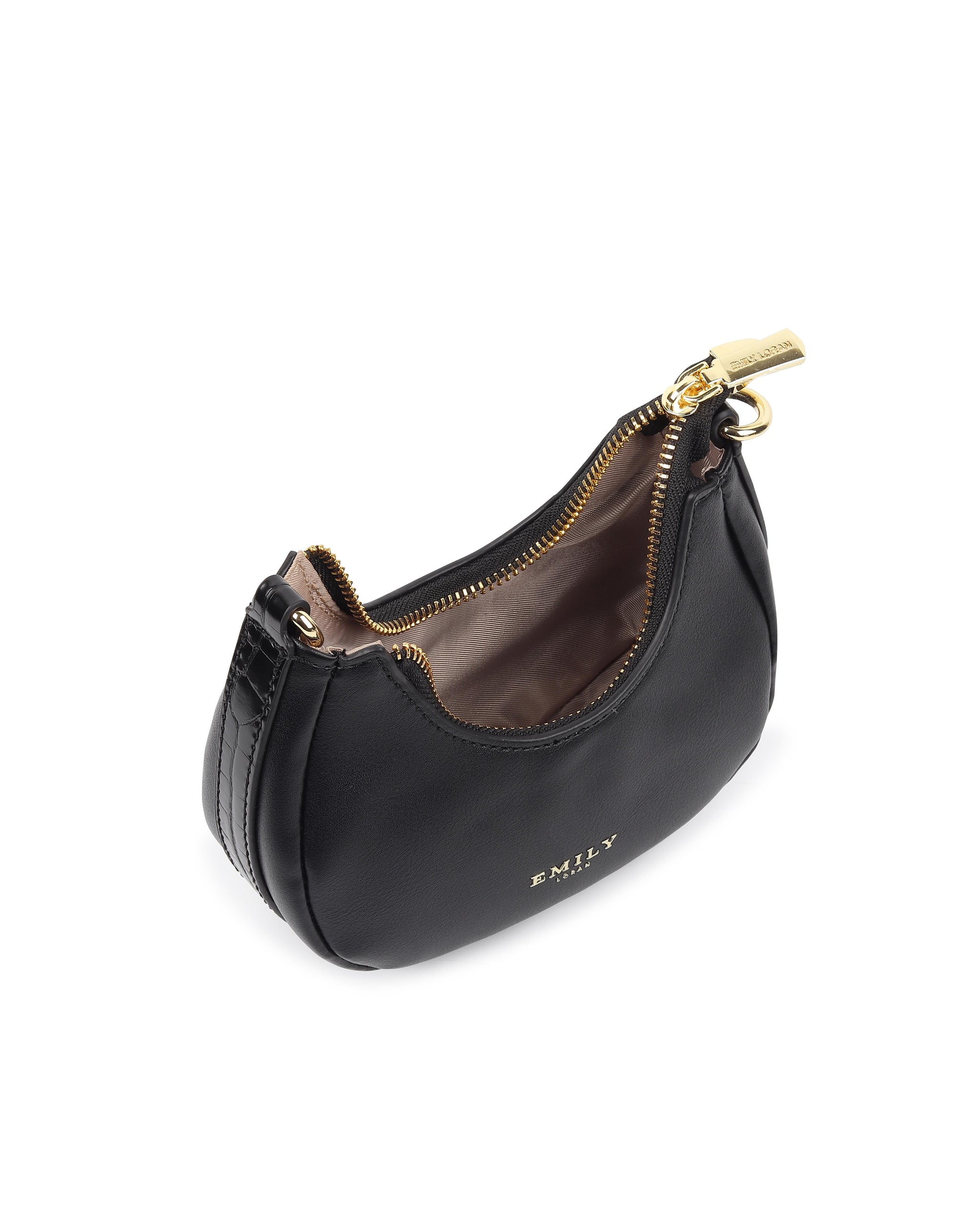 Mini Crescent Bloom Sling - Black