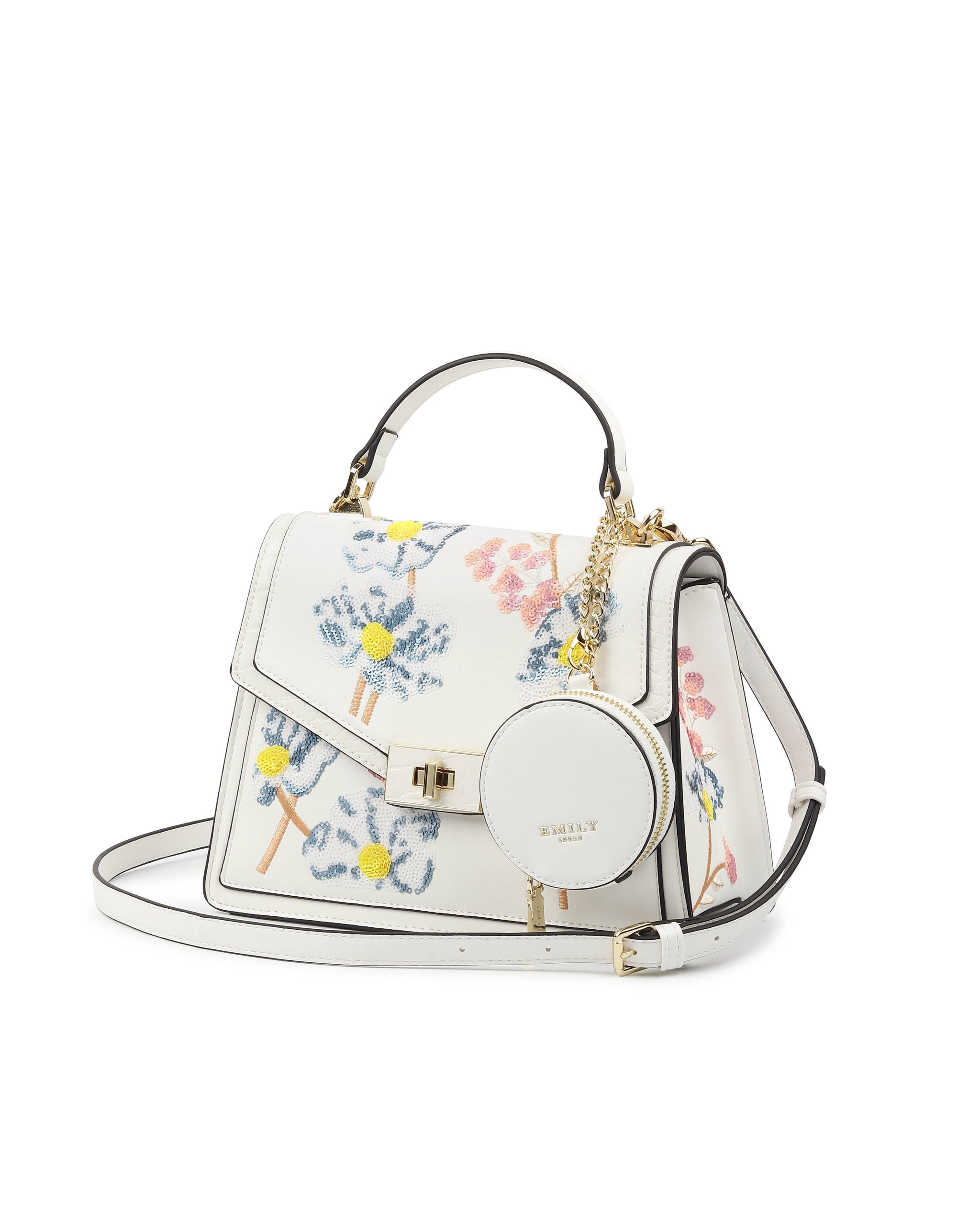Jardin Handbag - White