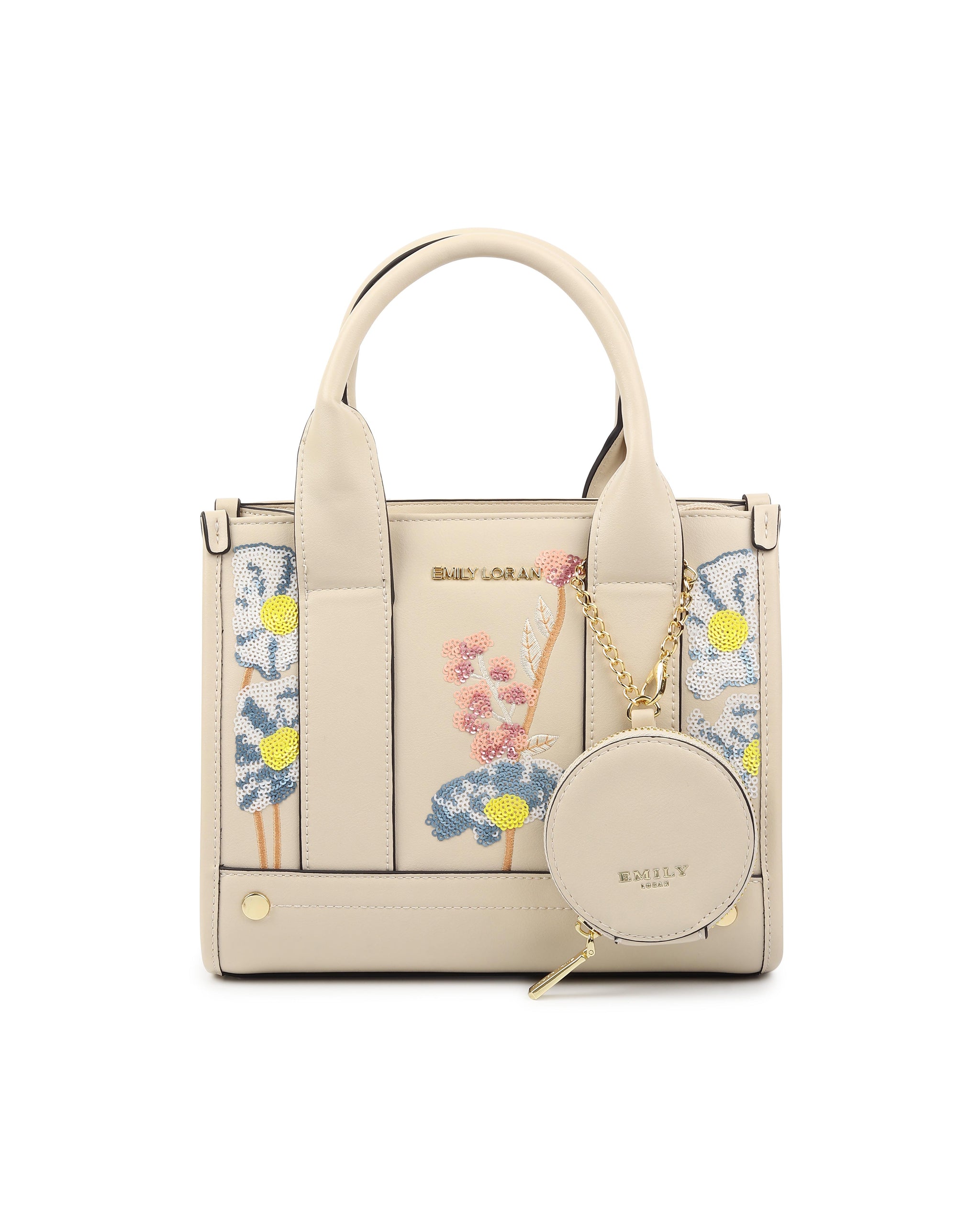 Botanical Handbag - Beige
