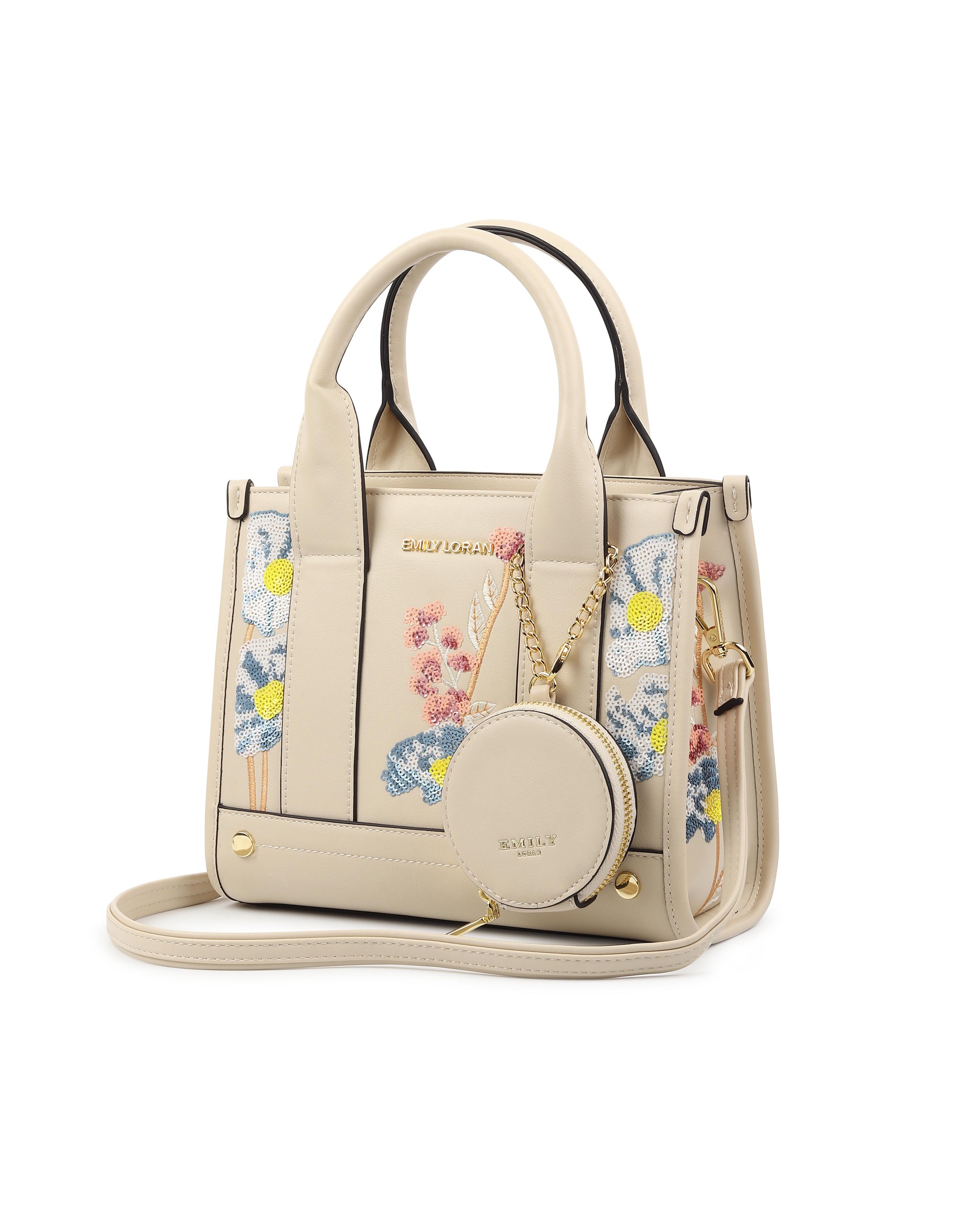 Botanical Handbag - Beige