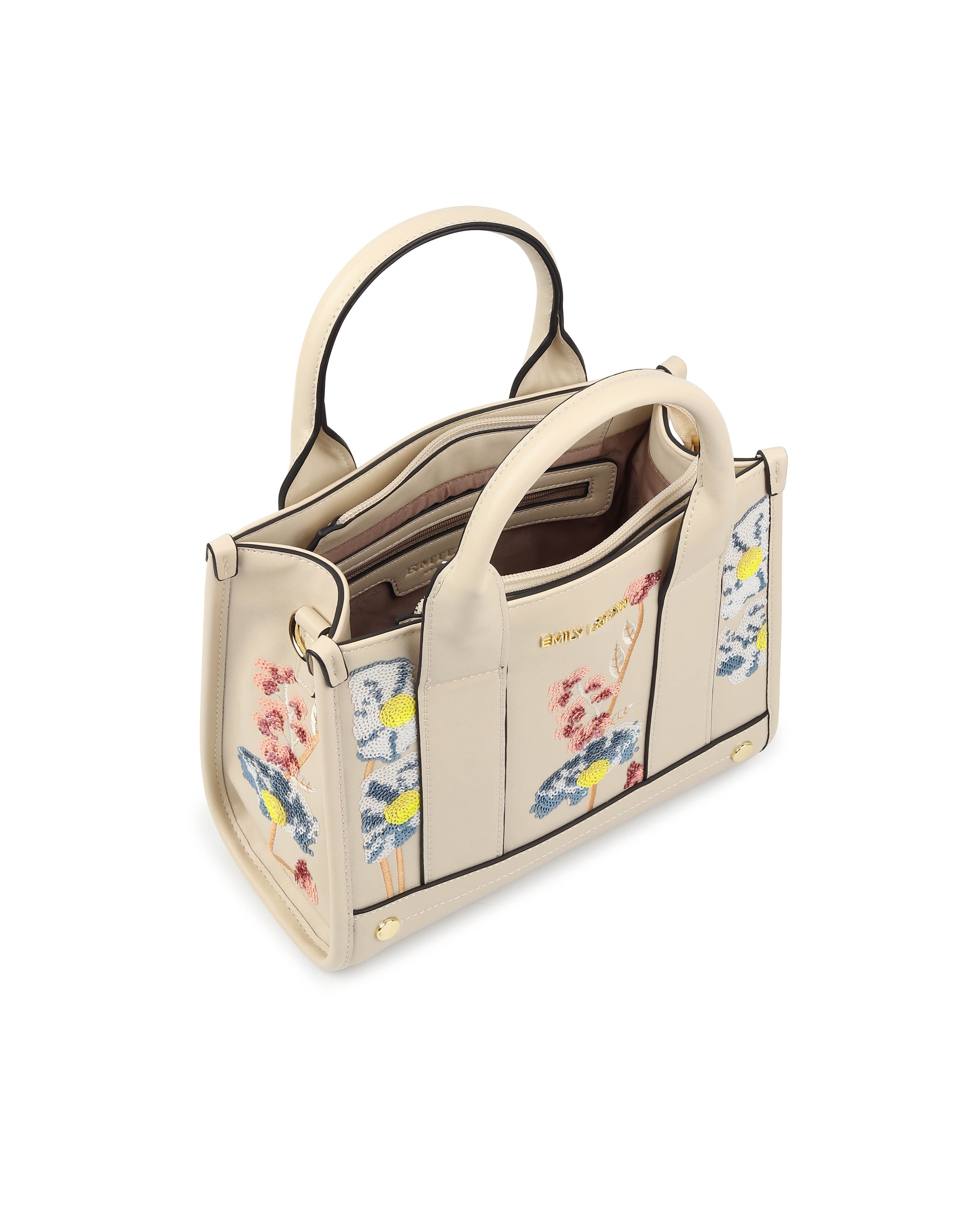 Botanical Handbag - Beige
