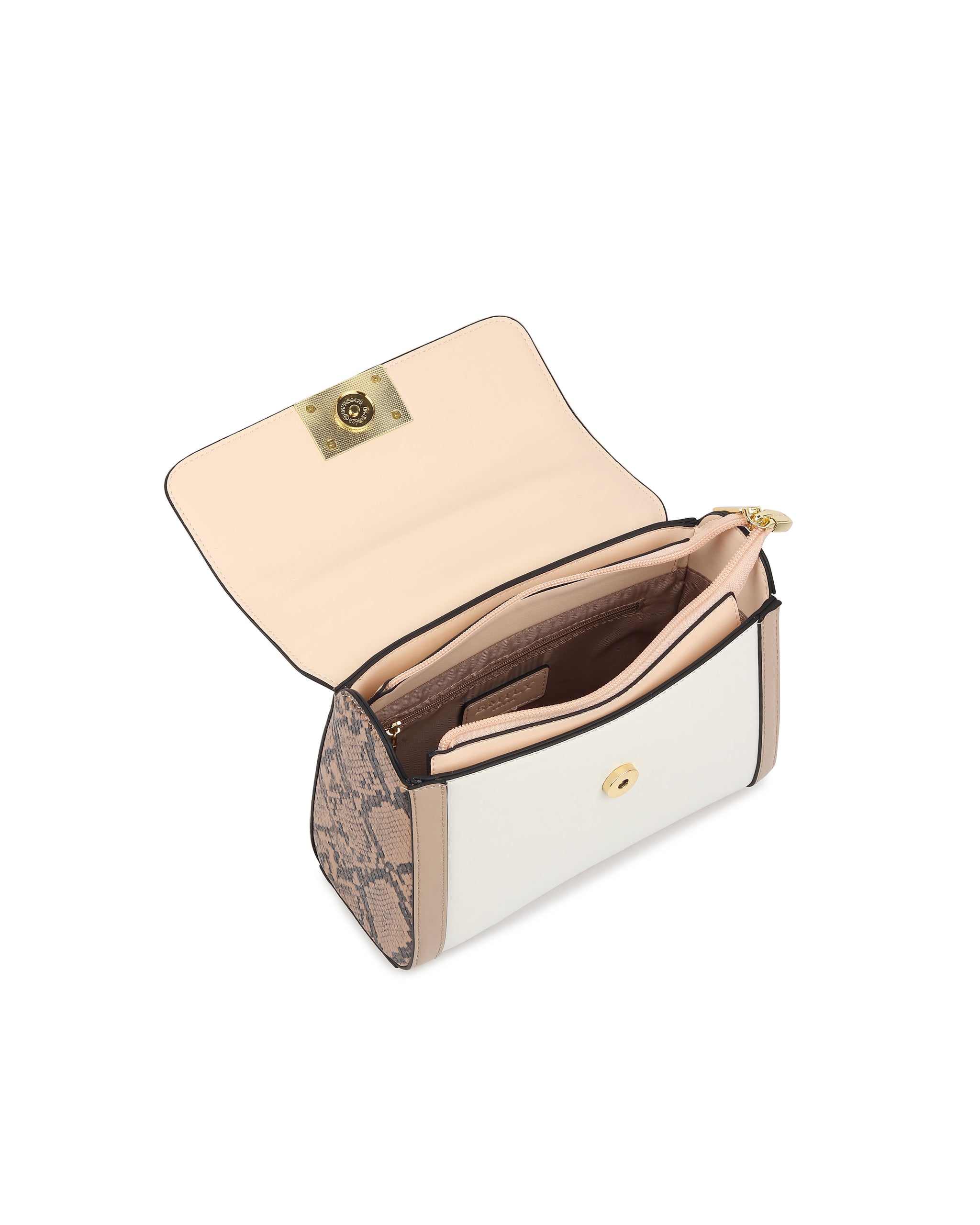 Trellis Handbag - Nude