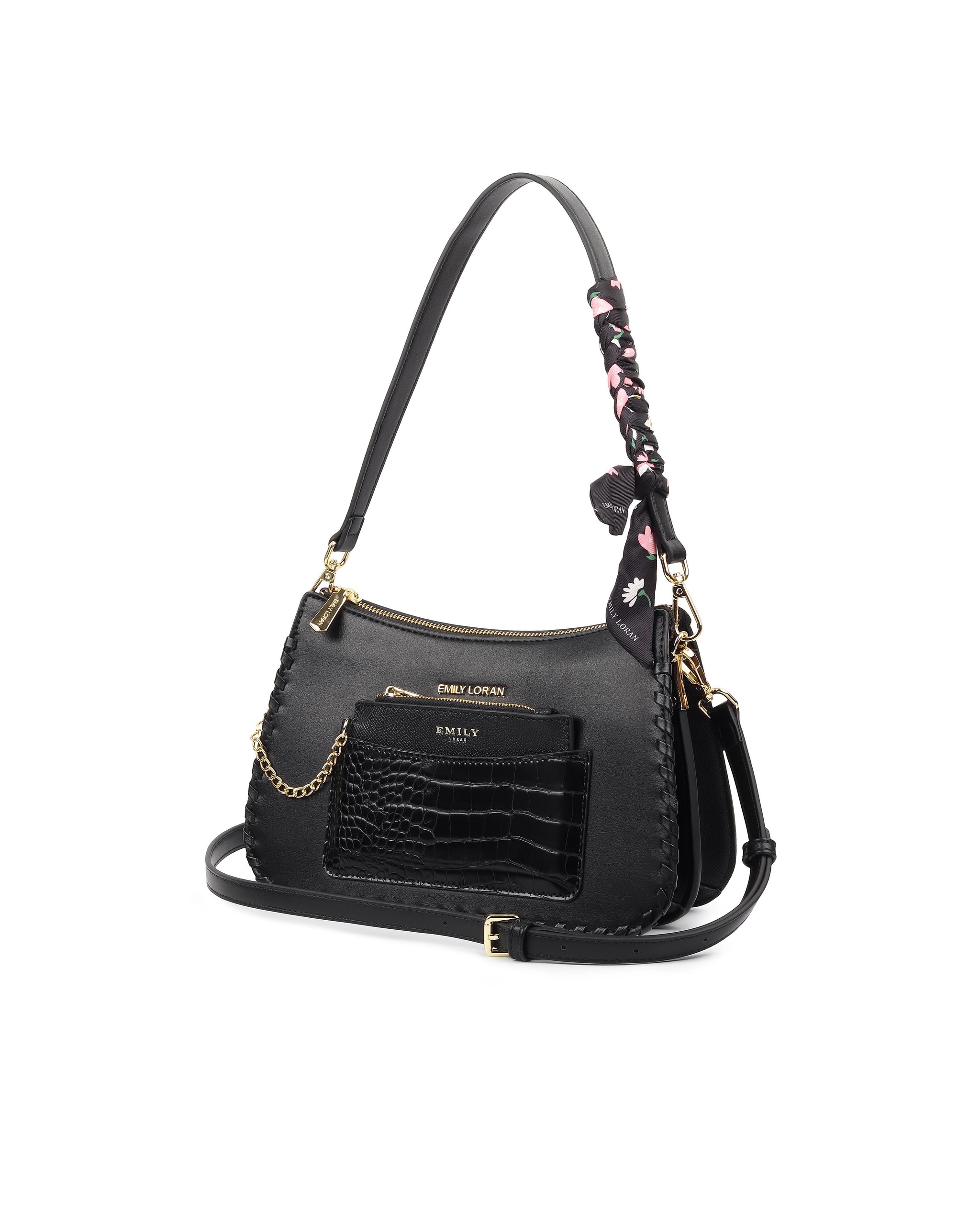 Dewdrop Shoulder Bag - Black