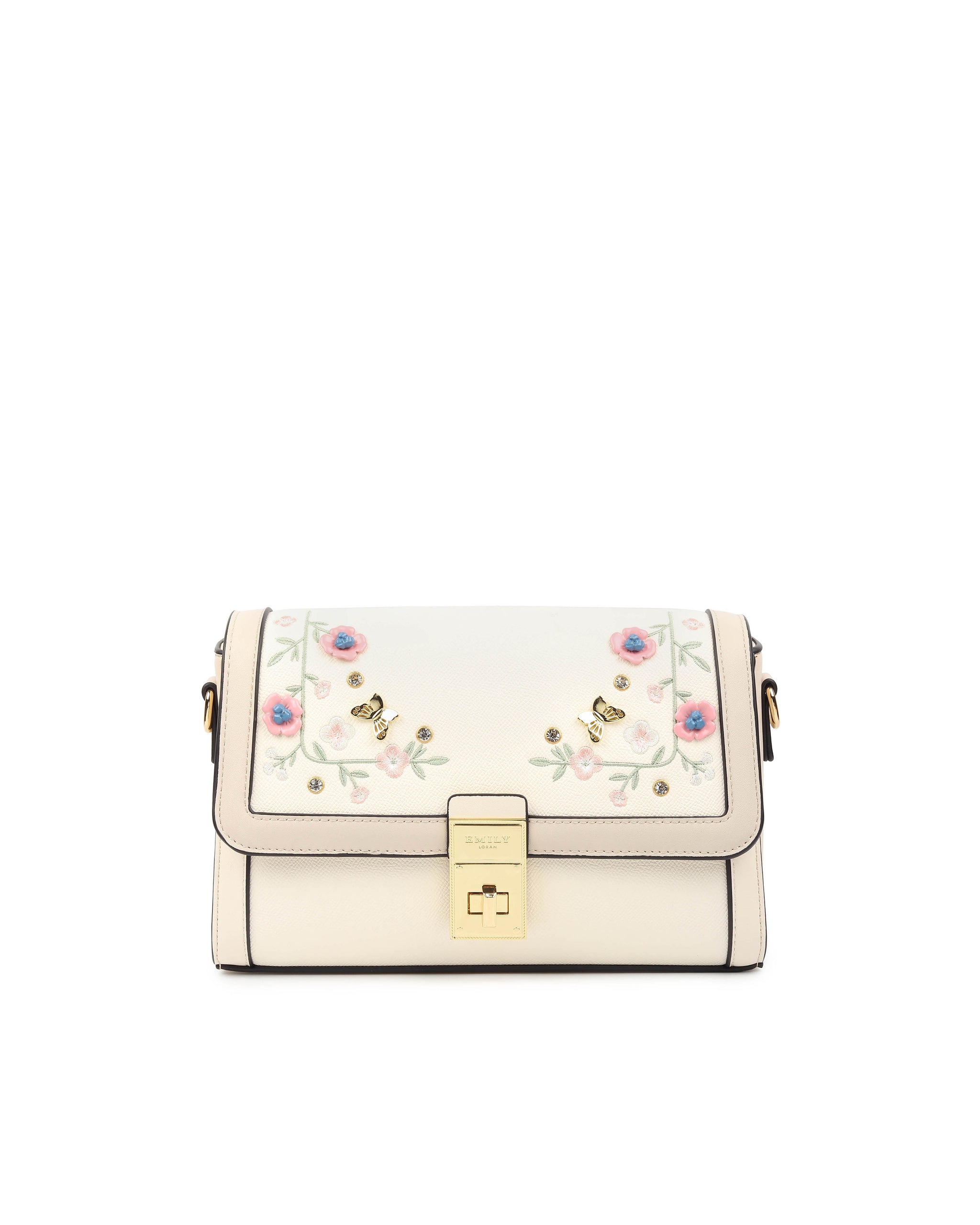 Wildflower Crossbody Bag - Beige
