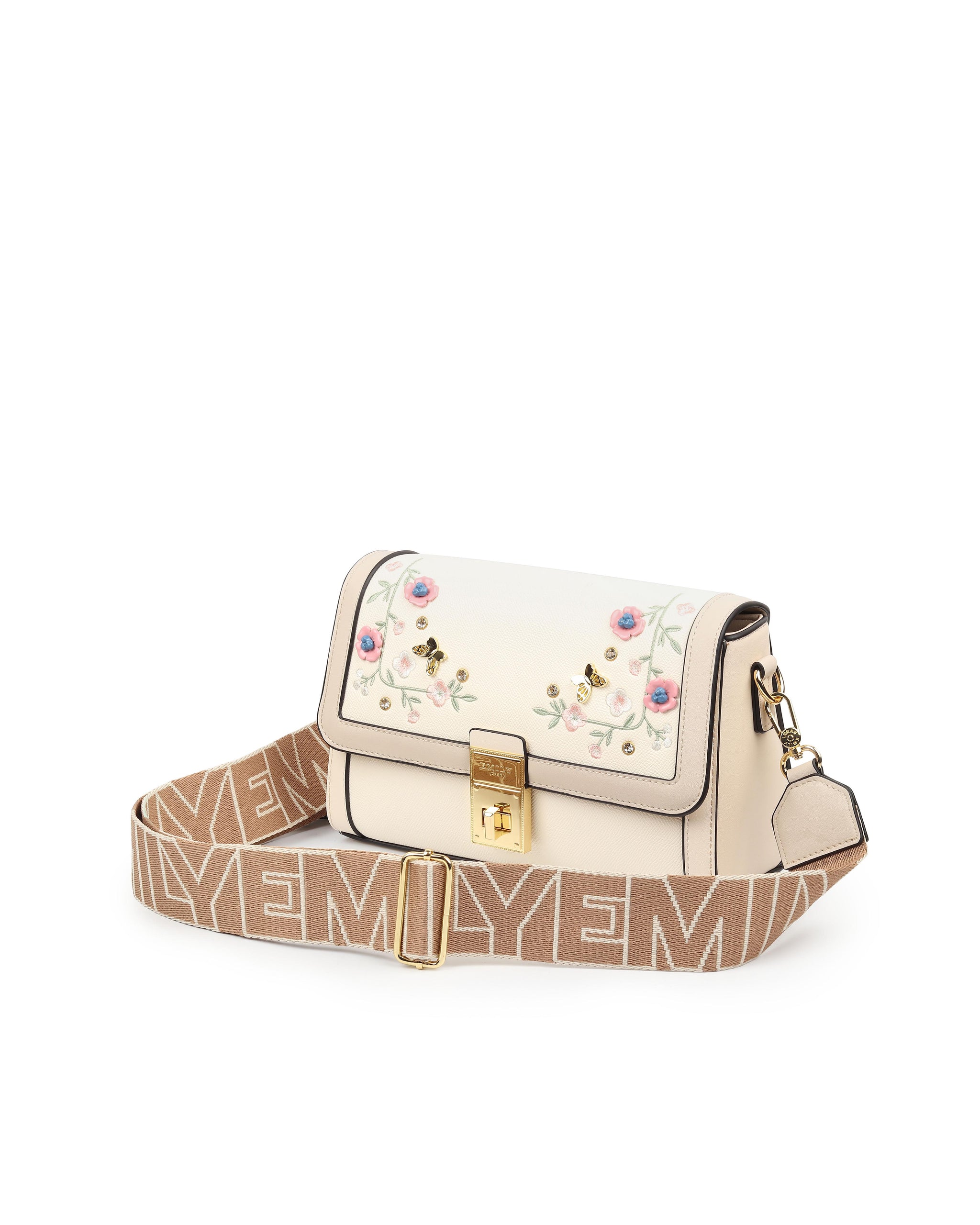 Wildflower Crossbody Bag - Beige