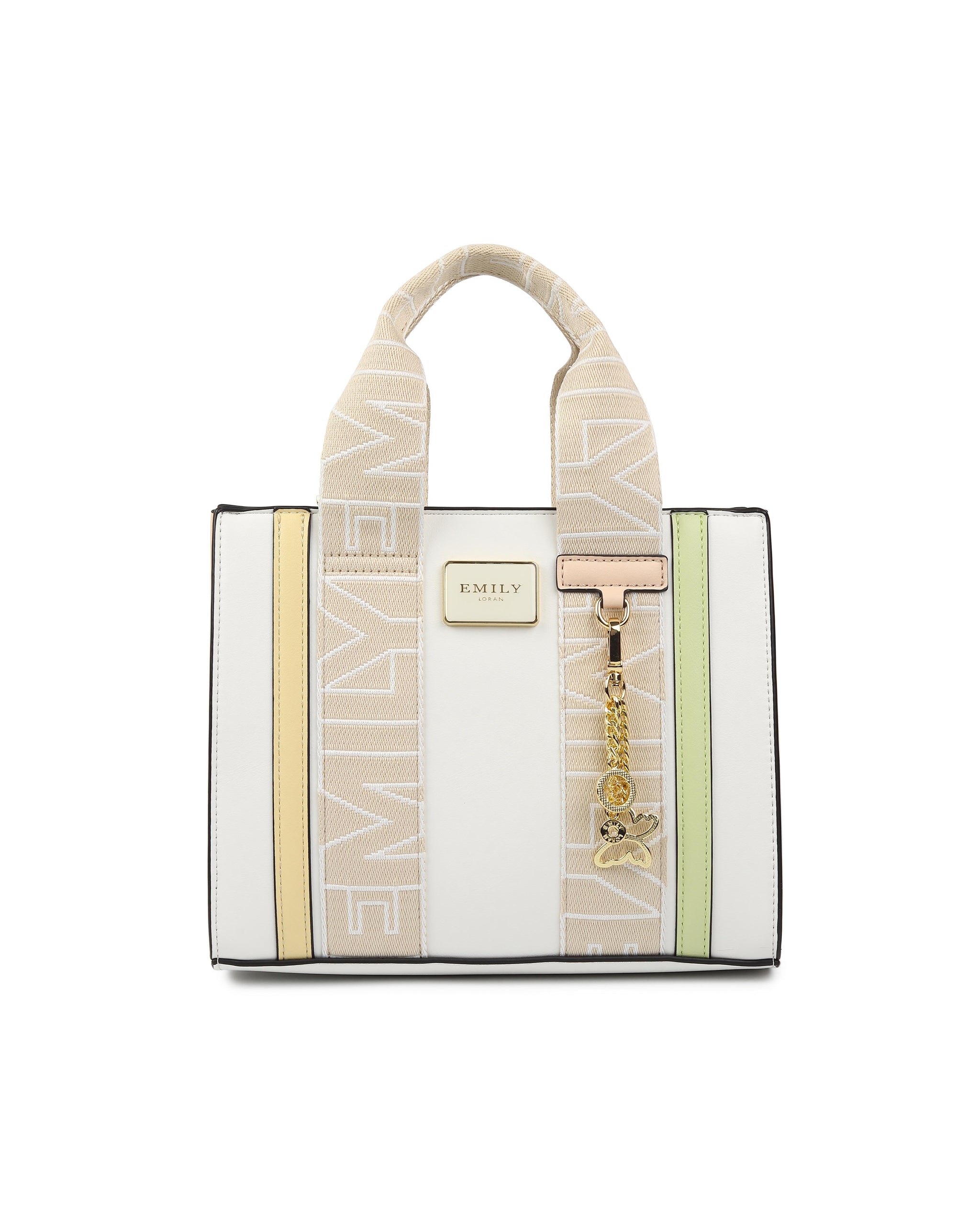 Emily Mini Tote Bag - White