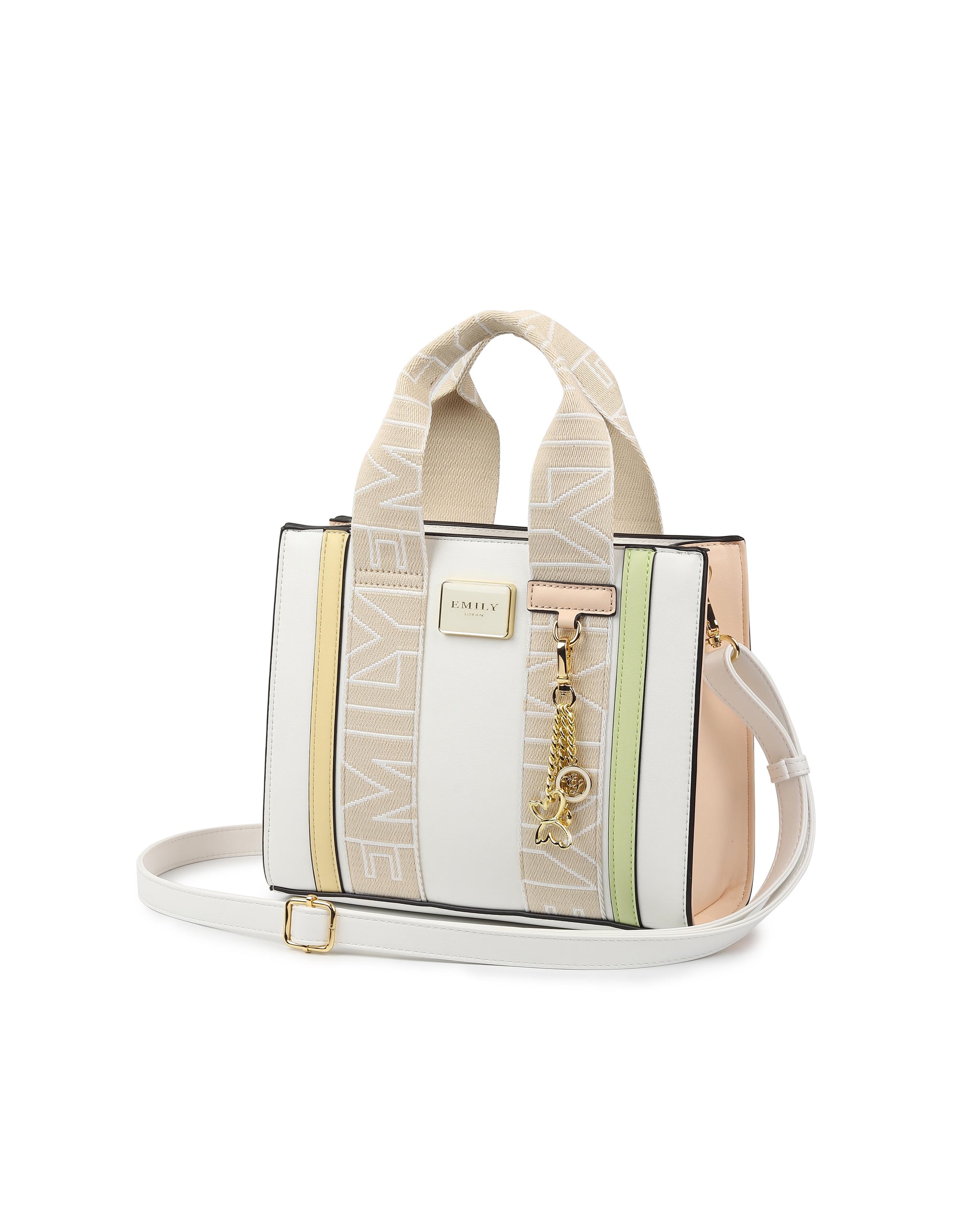 Emily Mini Tote Bag - White