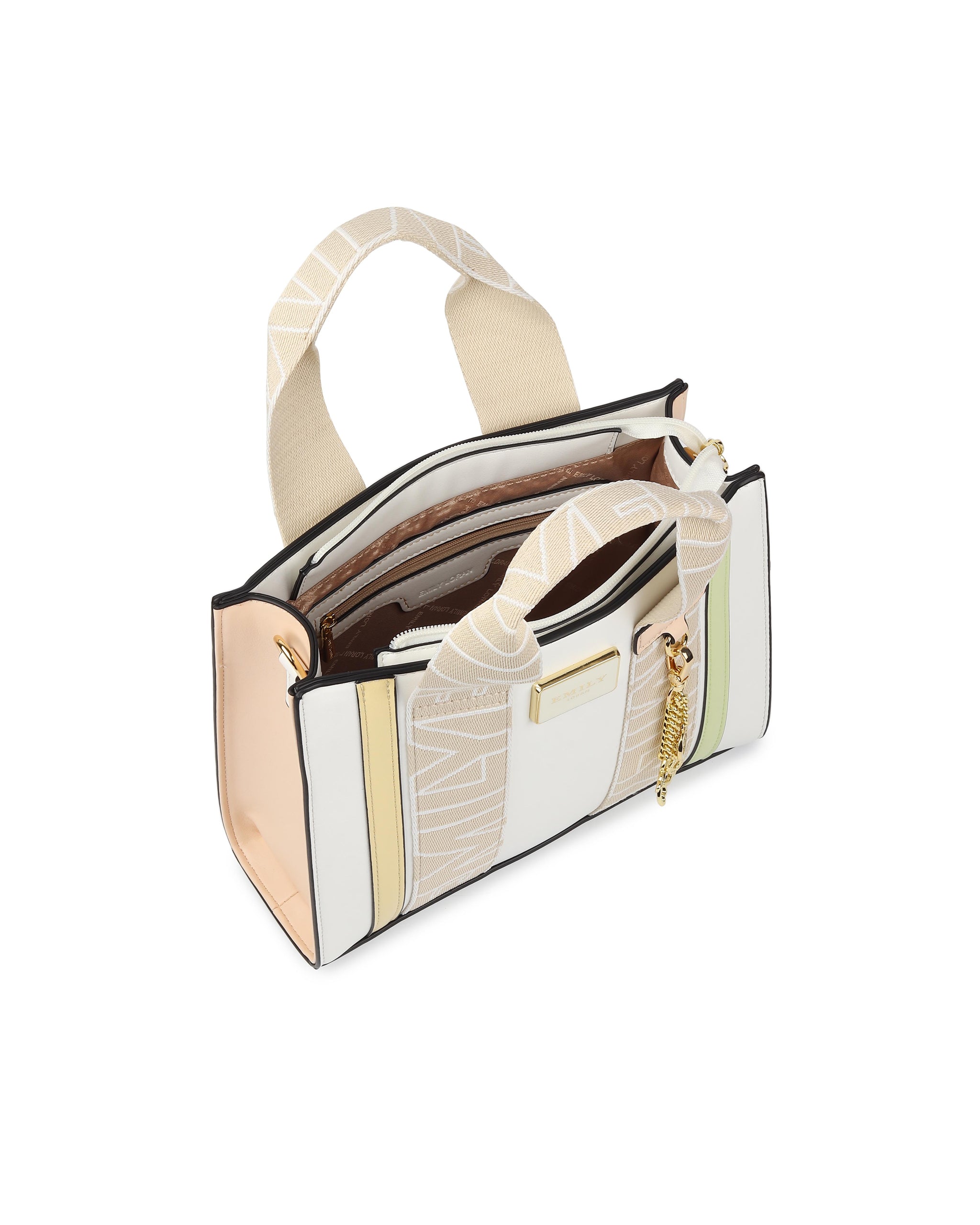 Emily Mini Tote Bag - White