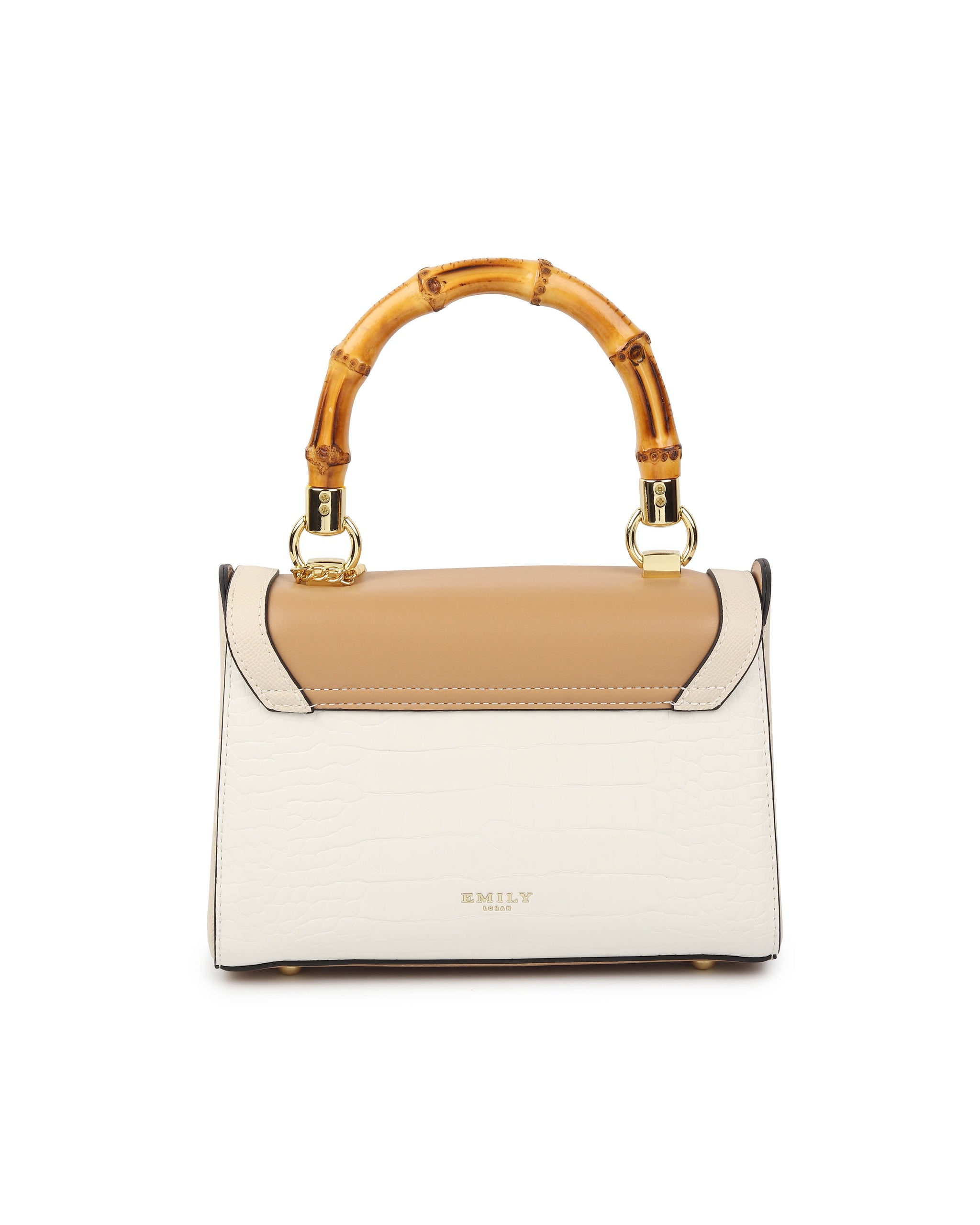 Trellis Handbag - Beige