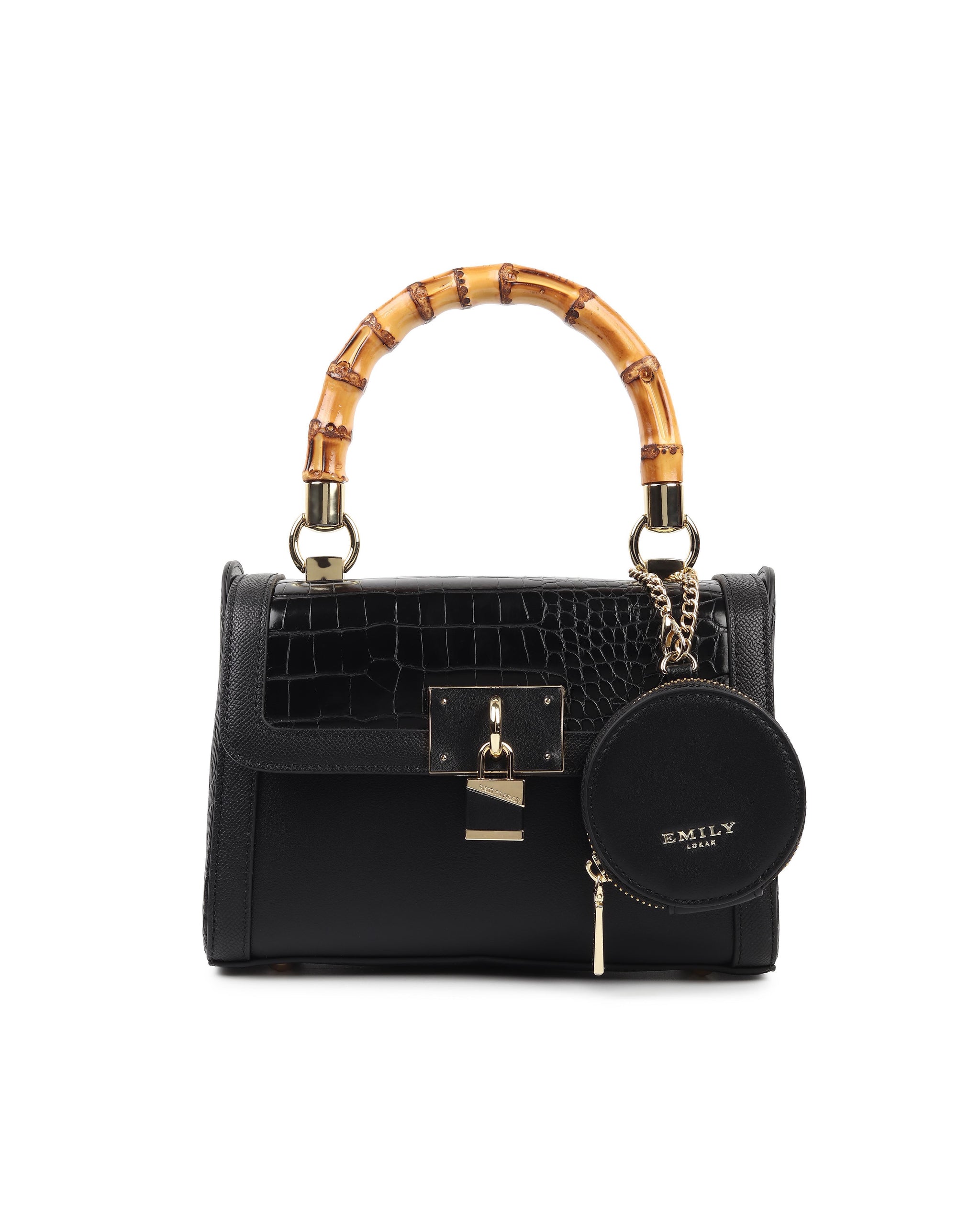 Trellis Handbag - Black