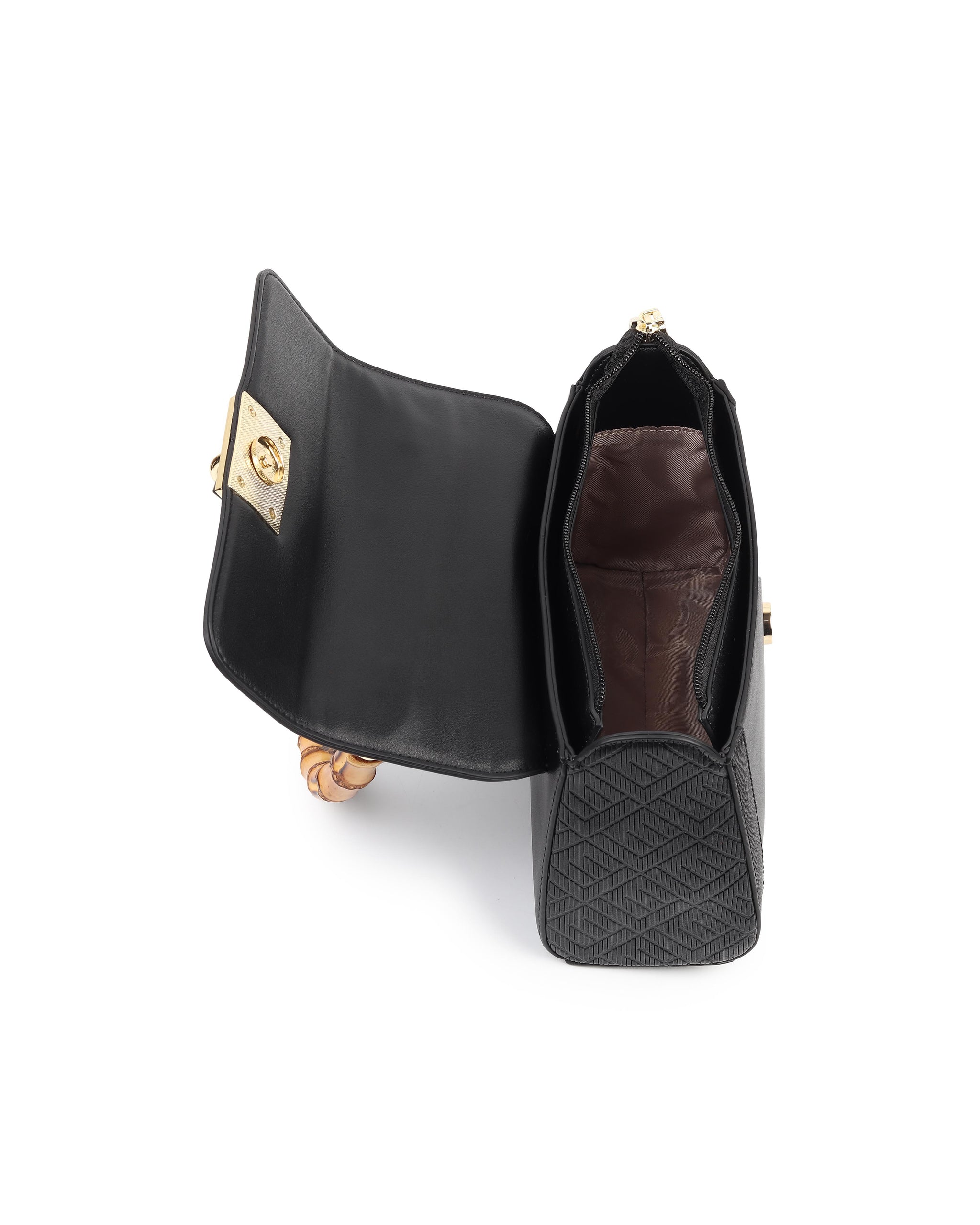 Trellis Handbag - Black