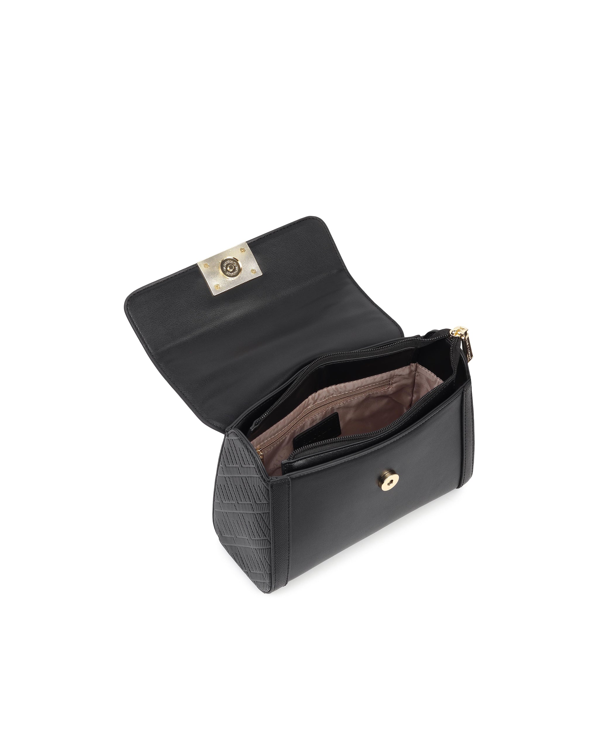 Trellis Handbag - Black