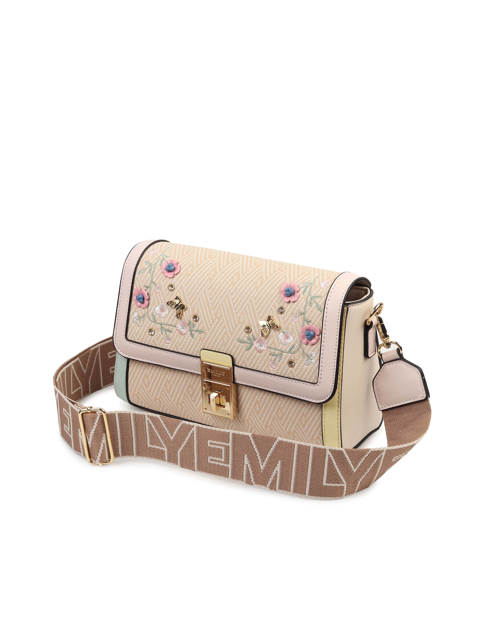 Wildflower Crossbody Bag - Brown