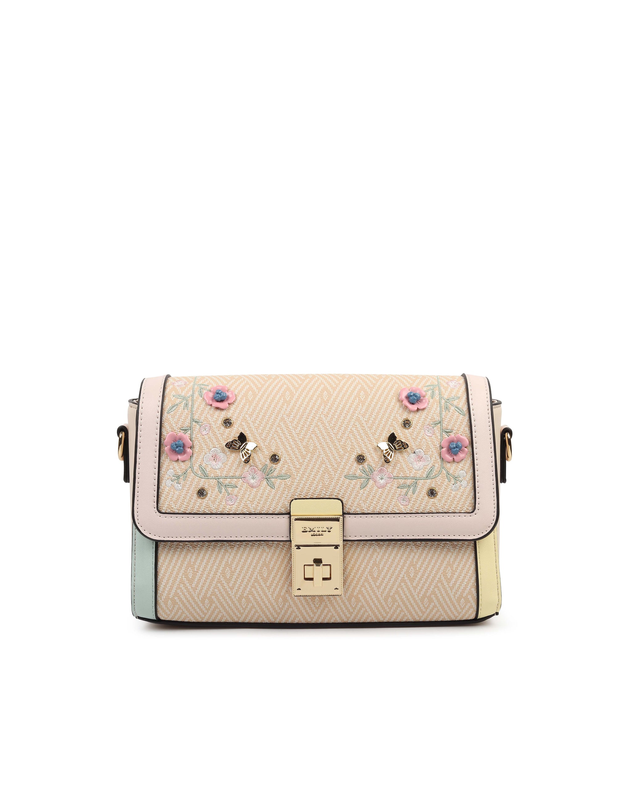 Wildflower Crossbody Bag - Brown