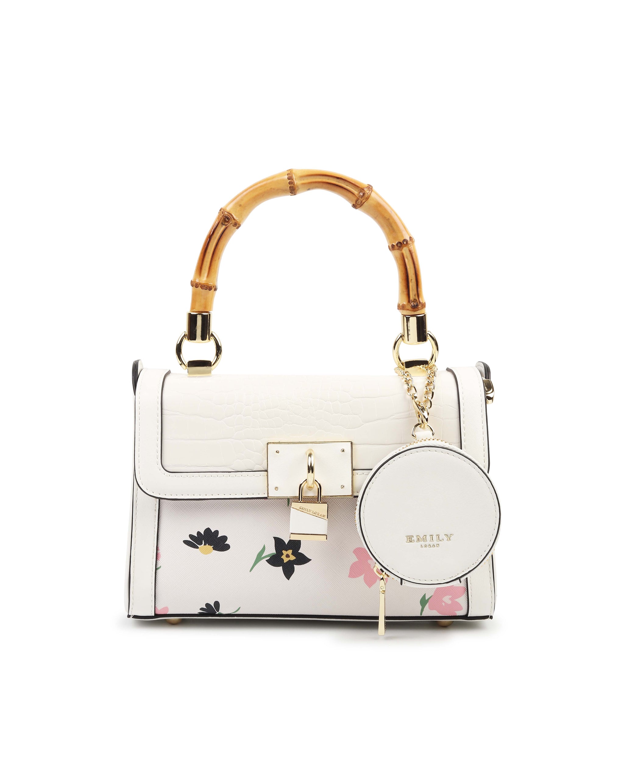 Trellis Handbag - White