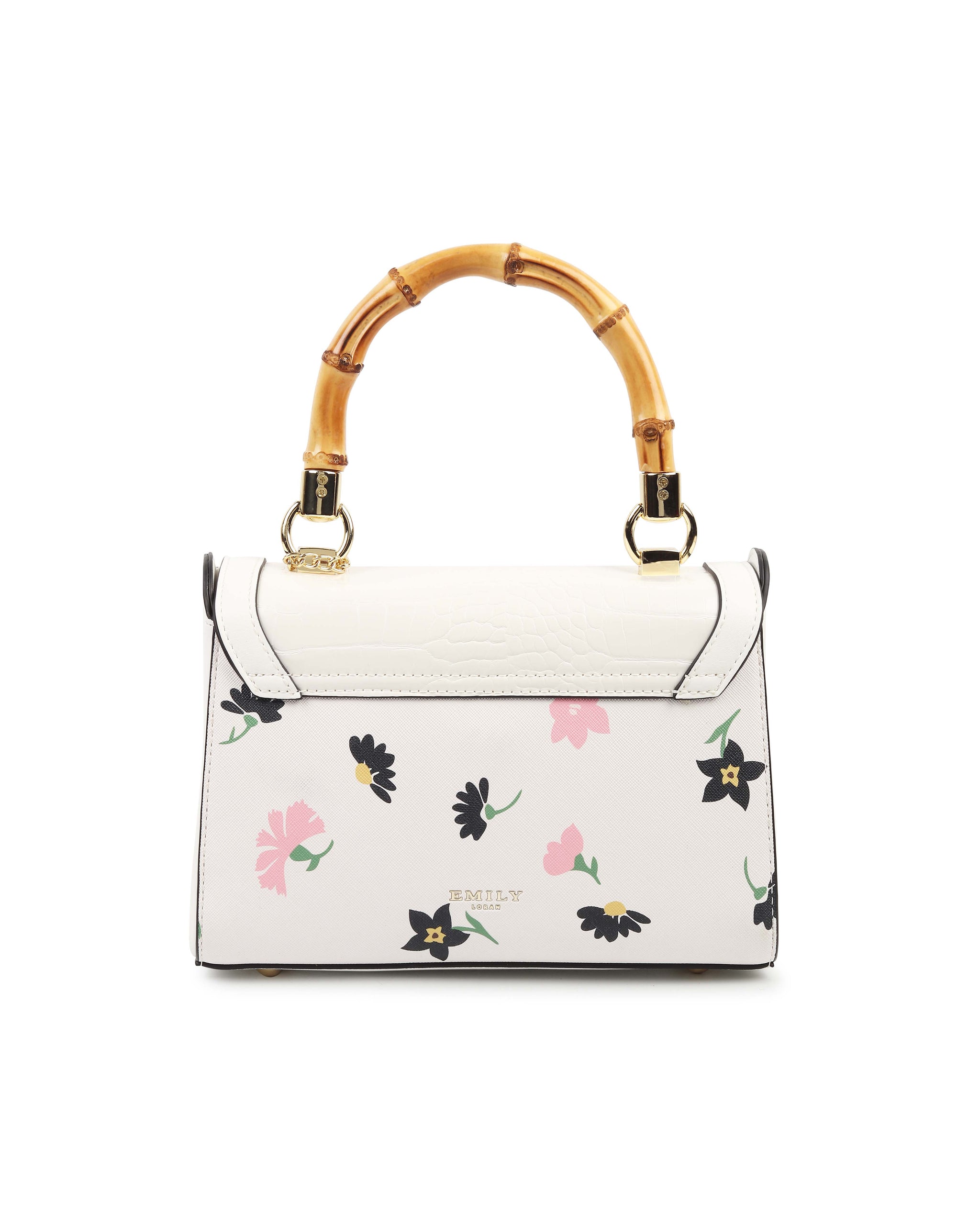 Trellis Handbag - White