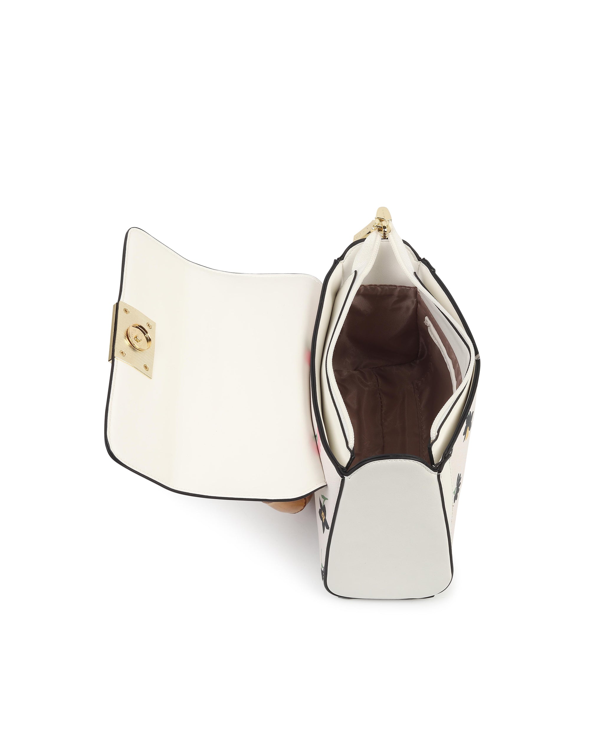 Trellis Handbag - White