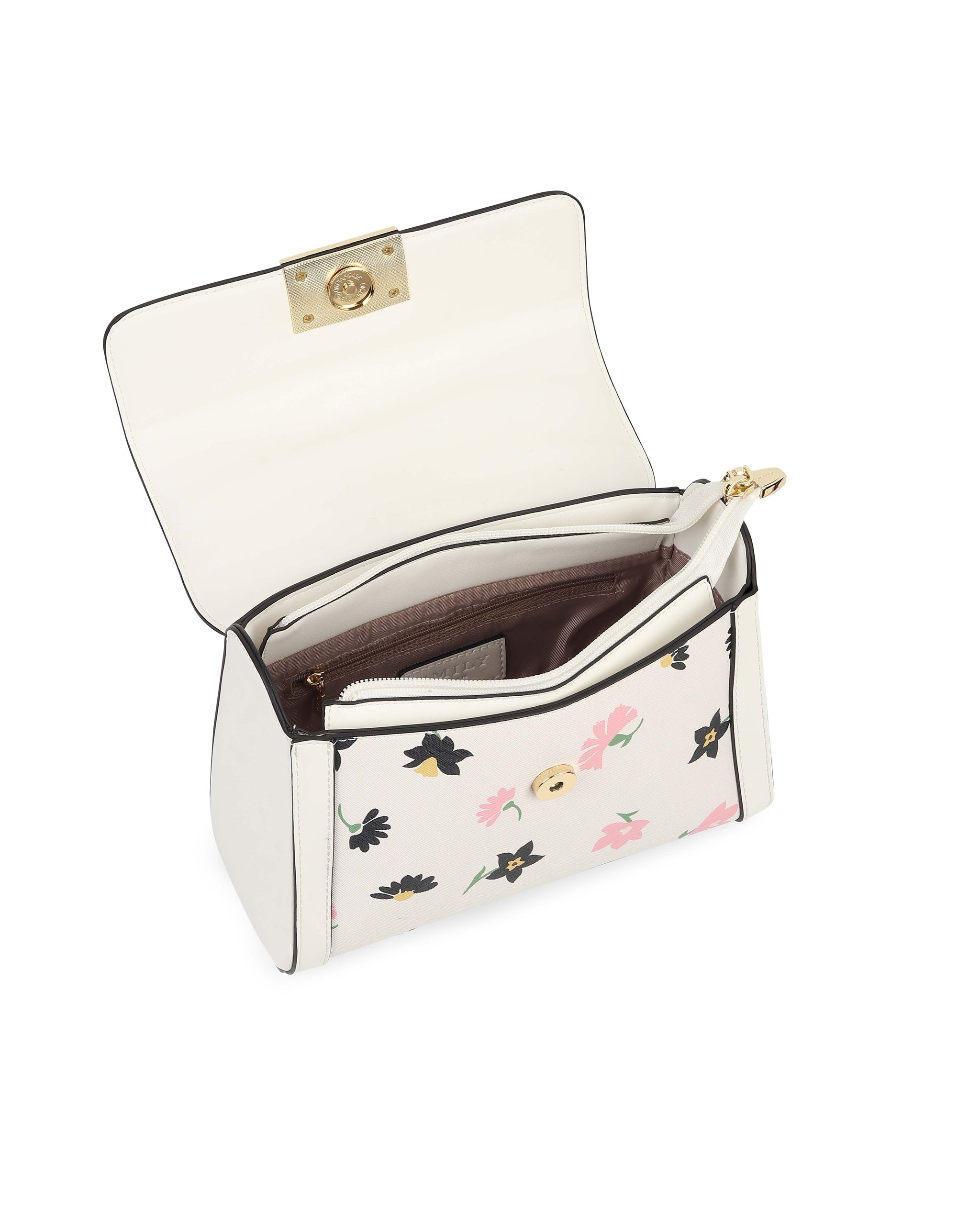 Trellis Handbag - White