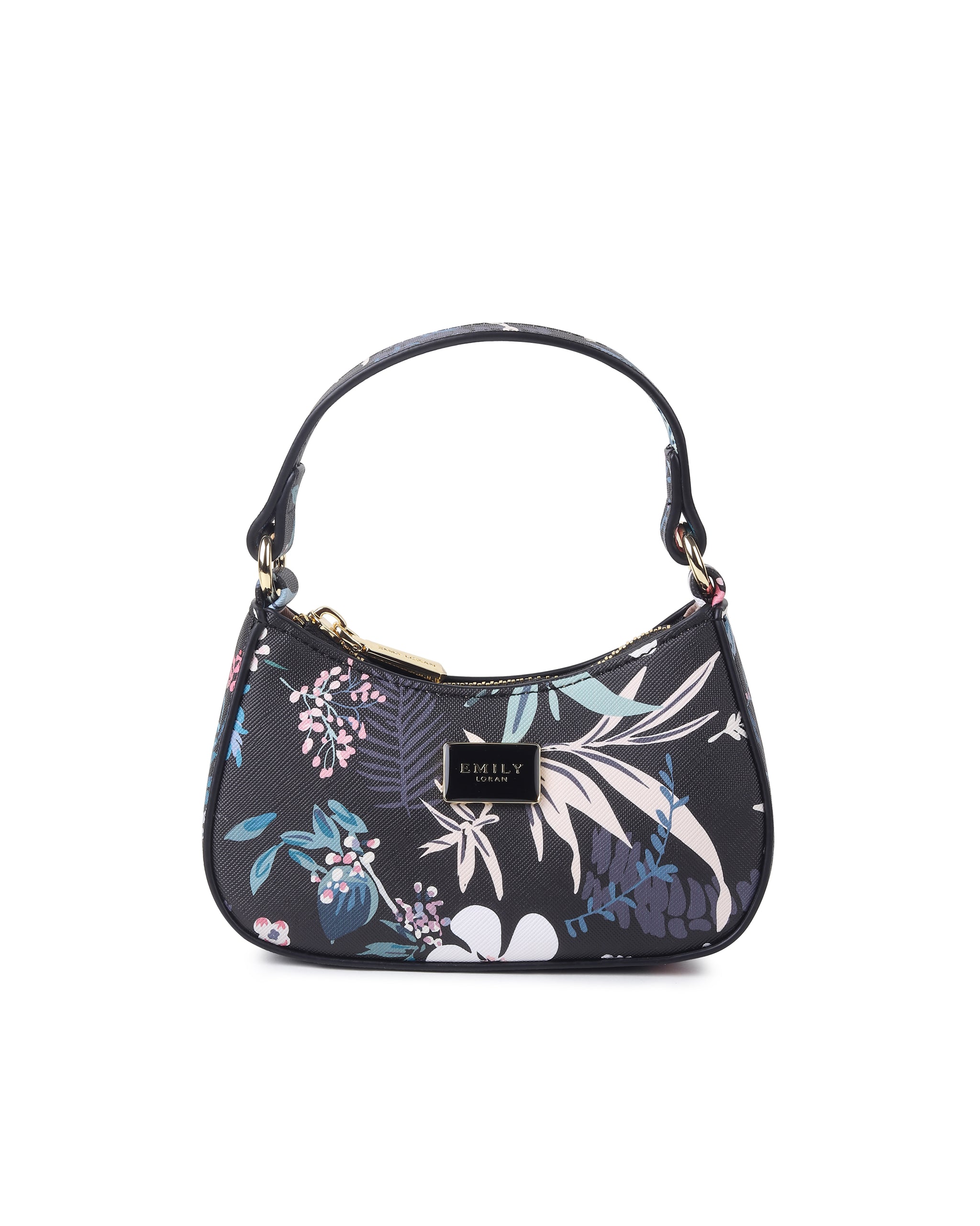 Fleur Mini Bag- Black Floral
