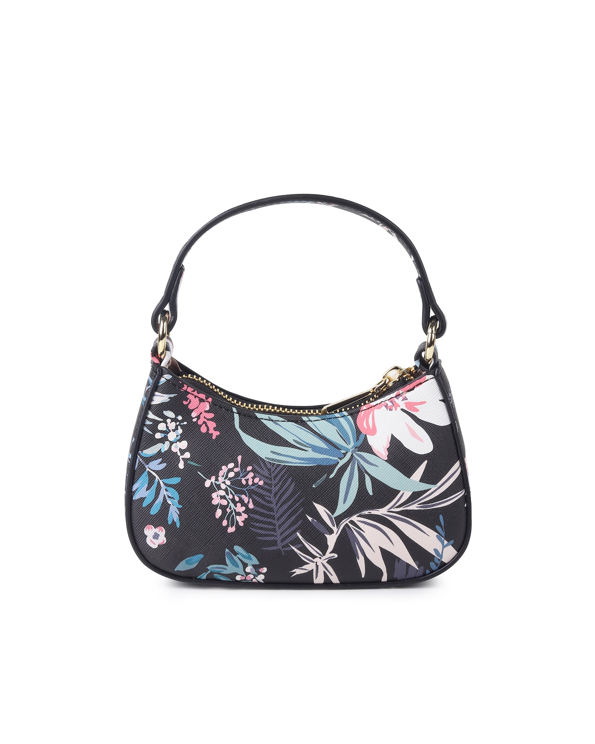Fleur Mini Bag- Black Floral