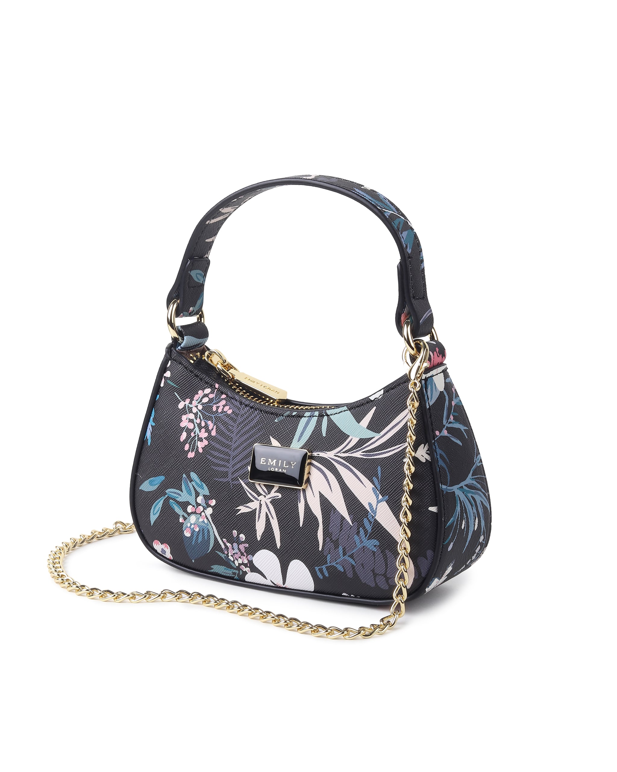 Fleur Mini Bag- Black Floral