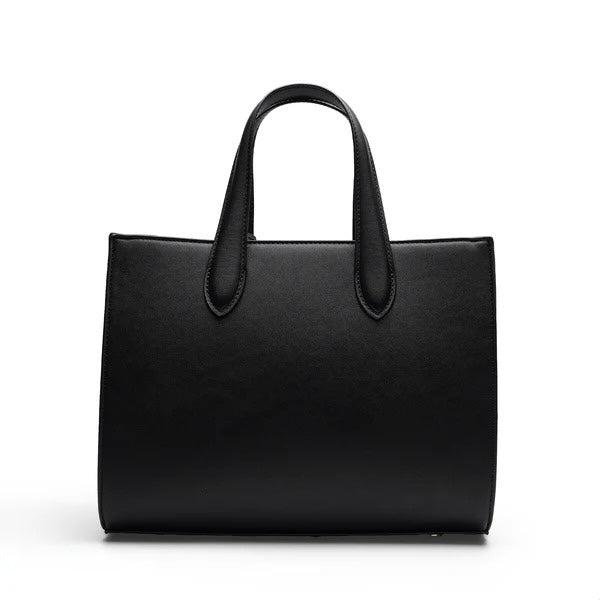 Daisy Bloom Tote Bag - Black