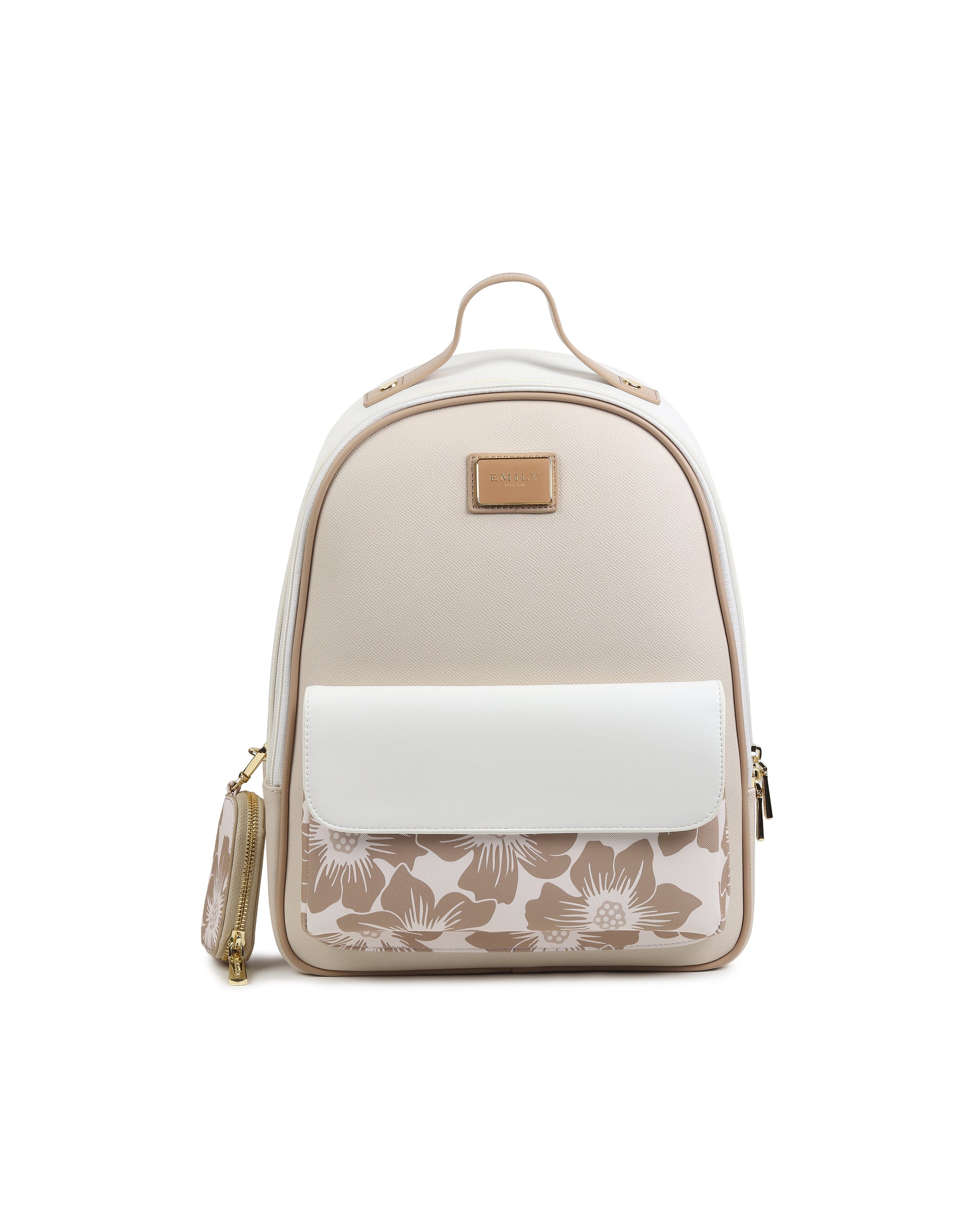 Willow Bagpack - Beige Floral