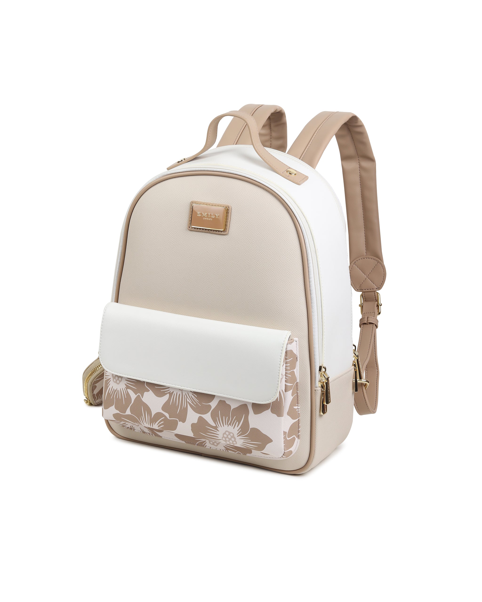 Willow Bagpack - Beige Floral