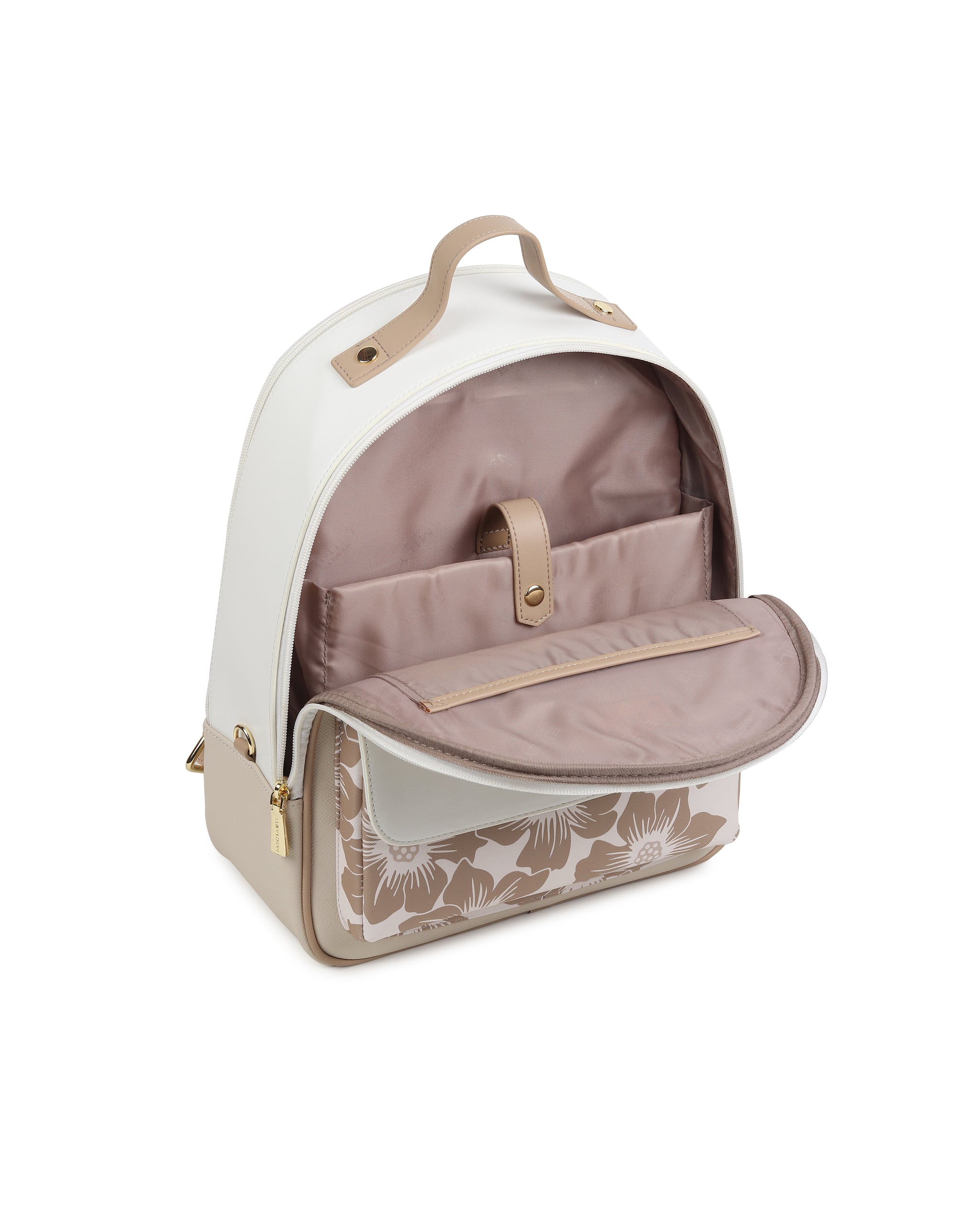 Willow Bagpack - Beige Floral