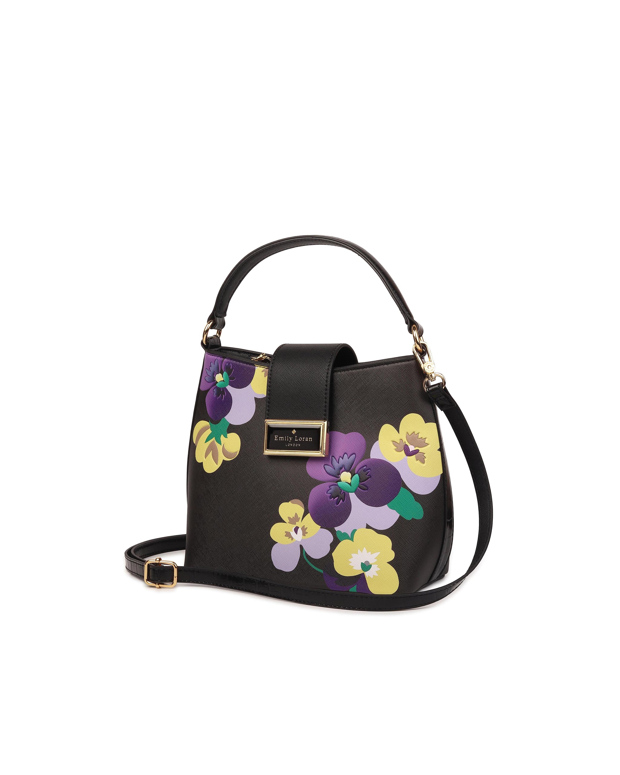 Viola Grace Shoulder Bag - Black